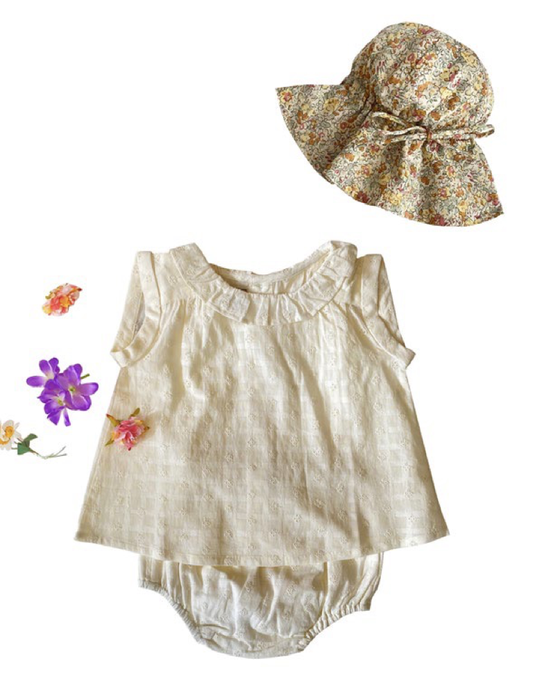 Baby Girls White Cotton Top