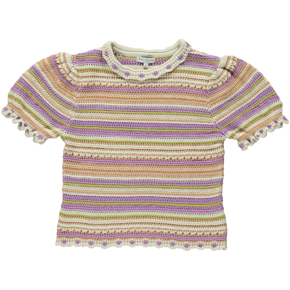 Girl Multicolor Knit Cotton T-Shirts