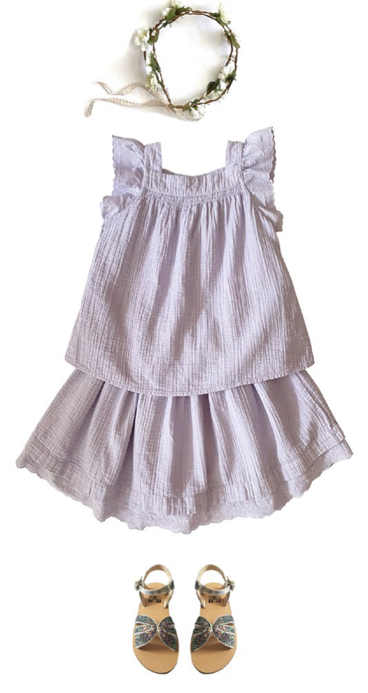 Girls Purple Cotton Top