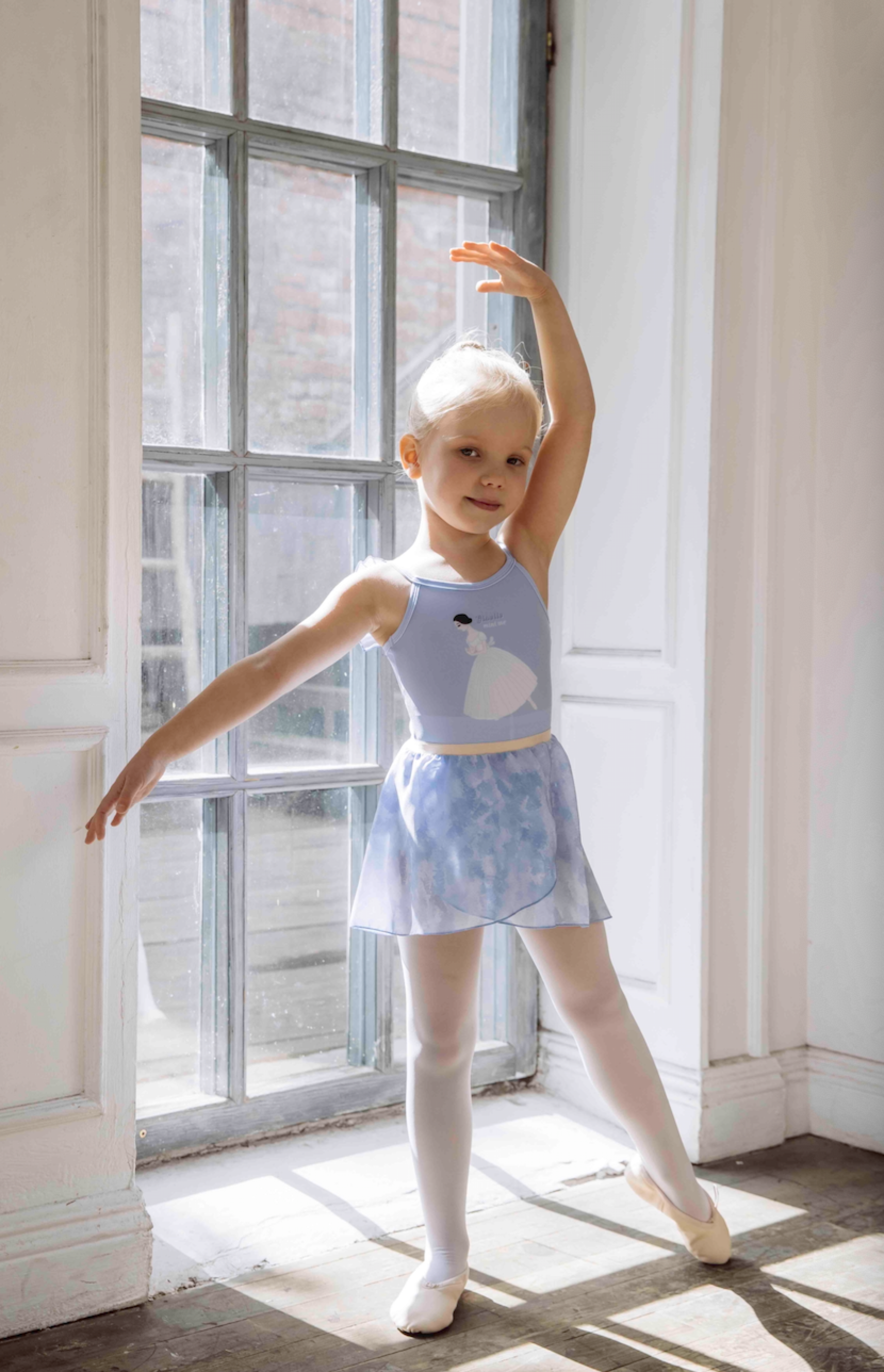 Girls Blue Ballet Onesies