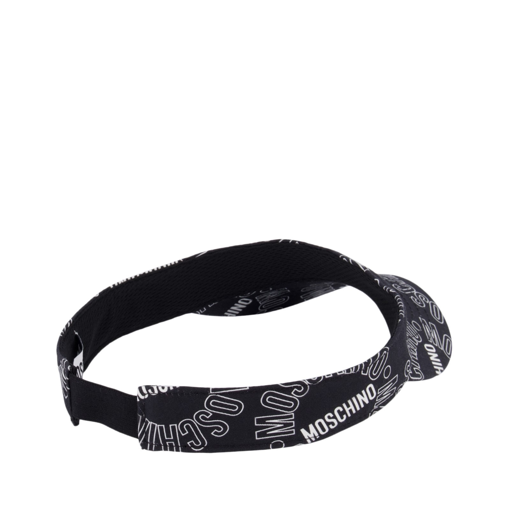 Girls Black Logo Cotton Sunhat