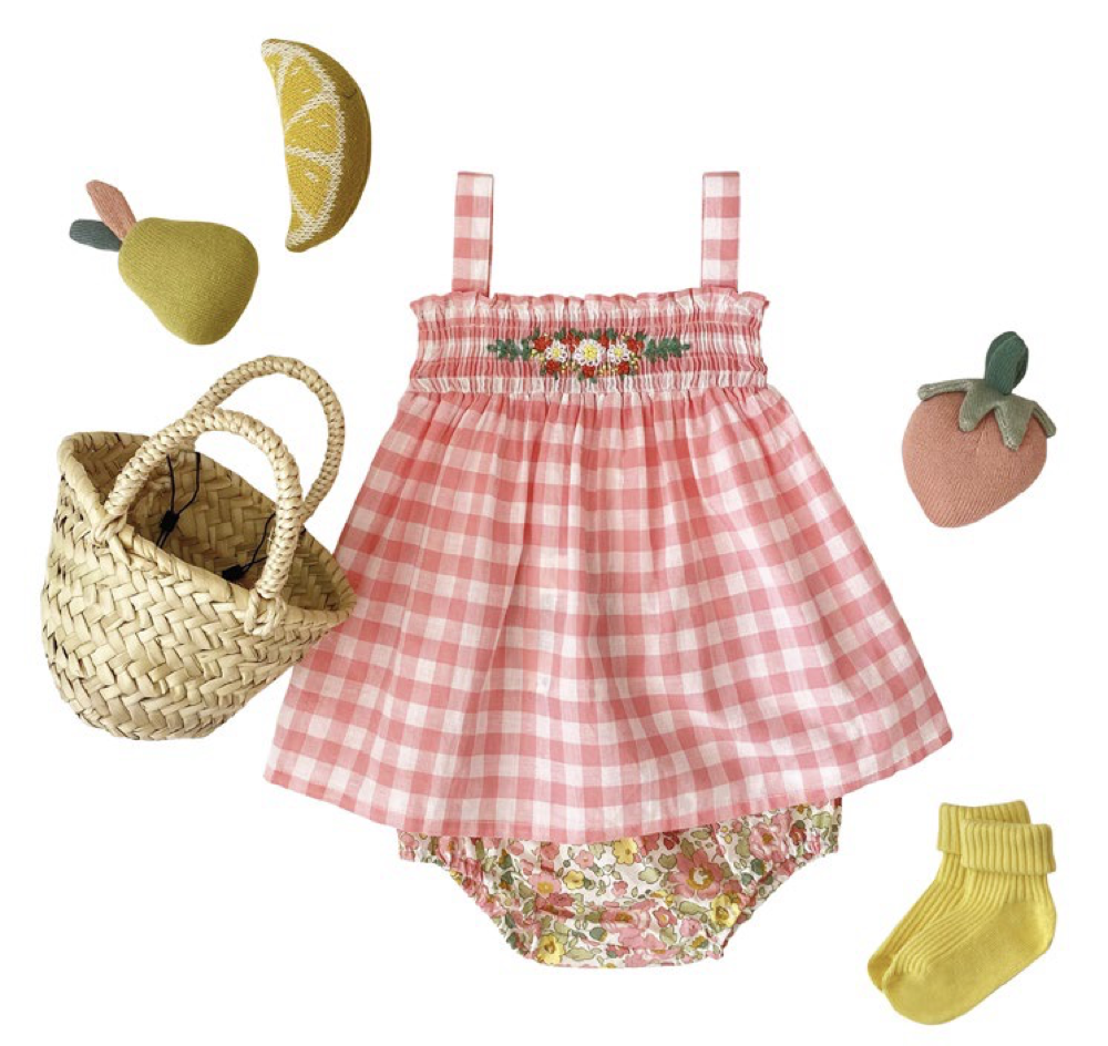 Baby Girls Yellow Flowers Cotton Bloomers