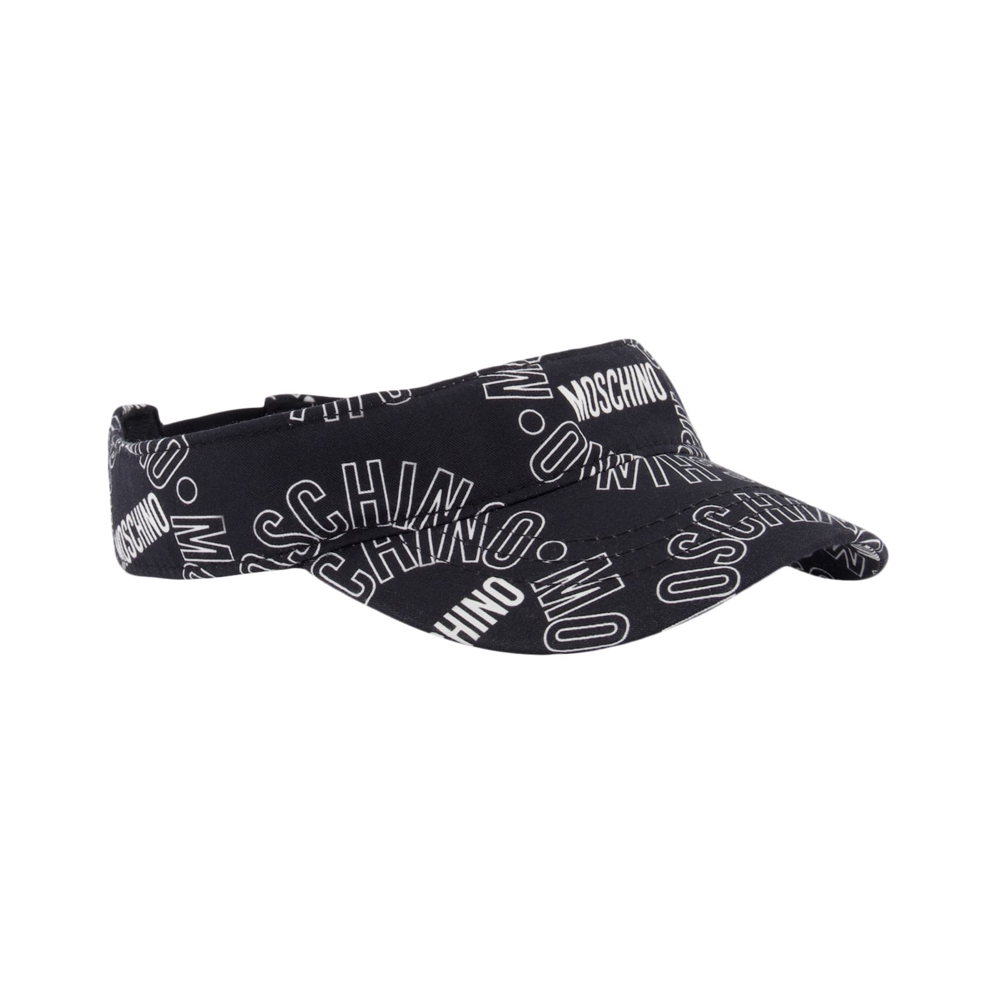 Girls Black Logo Cotton Sunhat