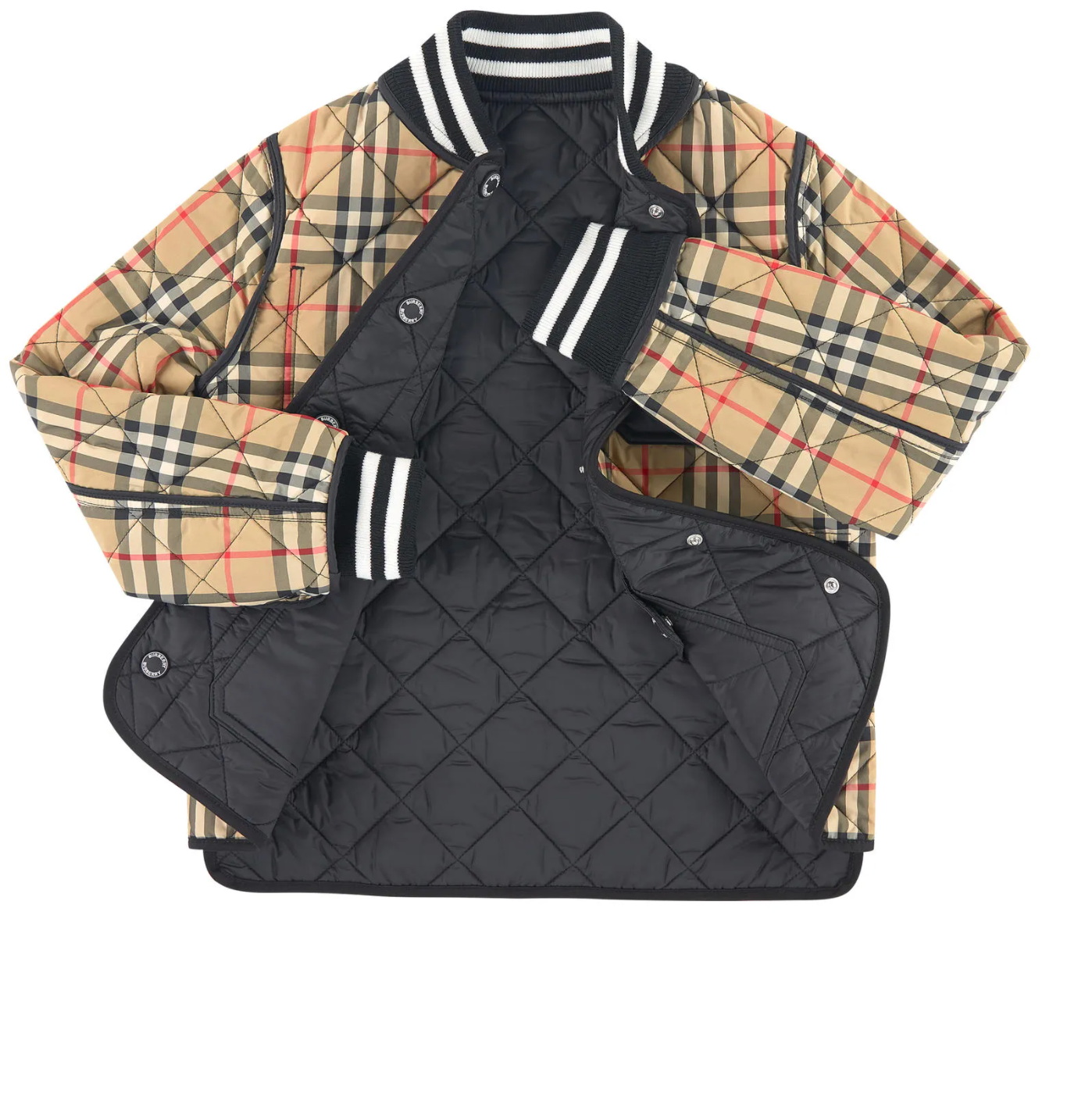 Girls Black Quilts Jacket