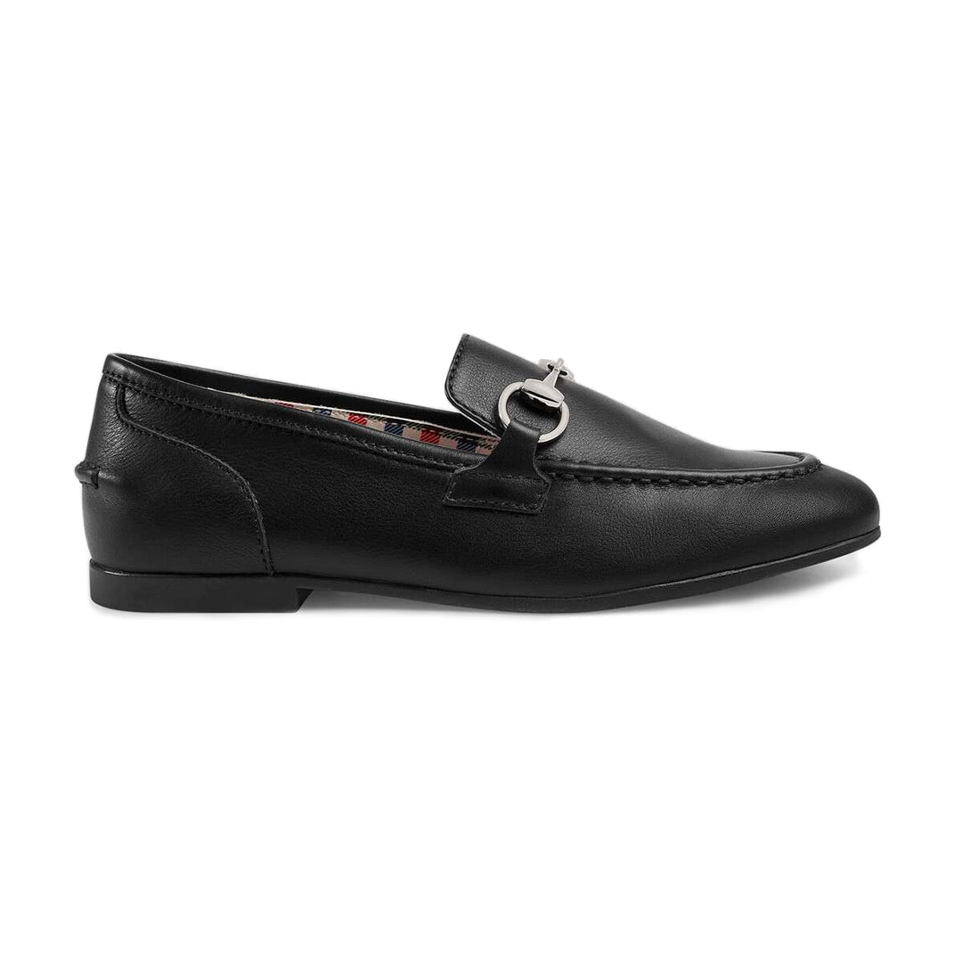 Girls Black Jordaan Leather Loafer
