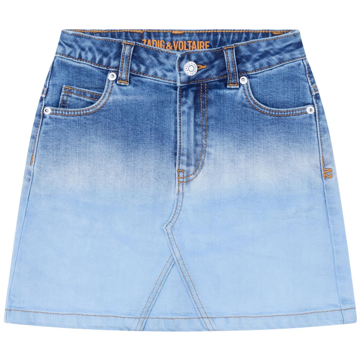Girls Blue Denim Skirts