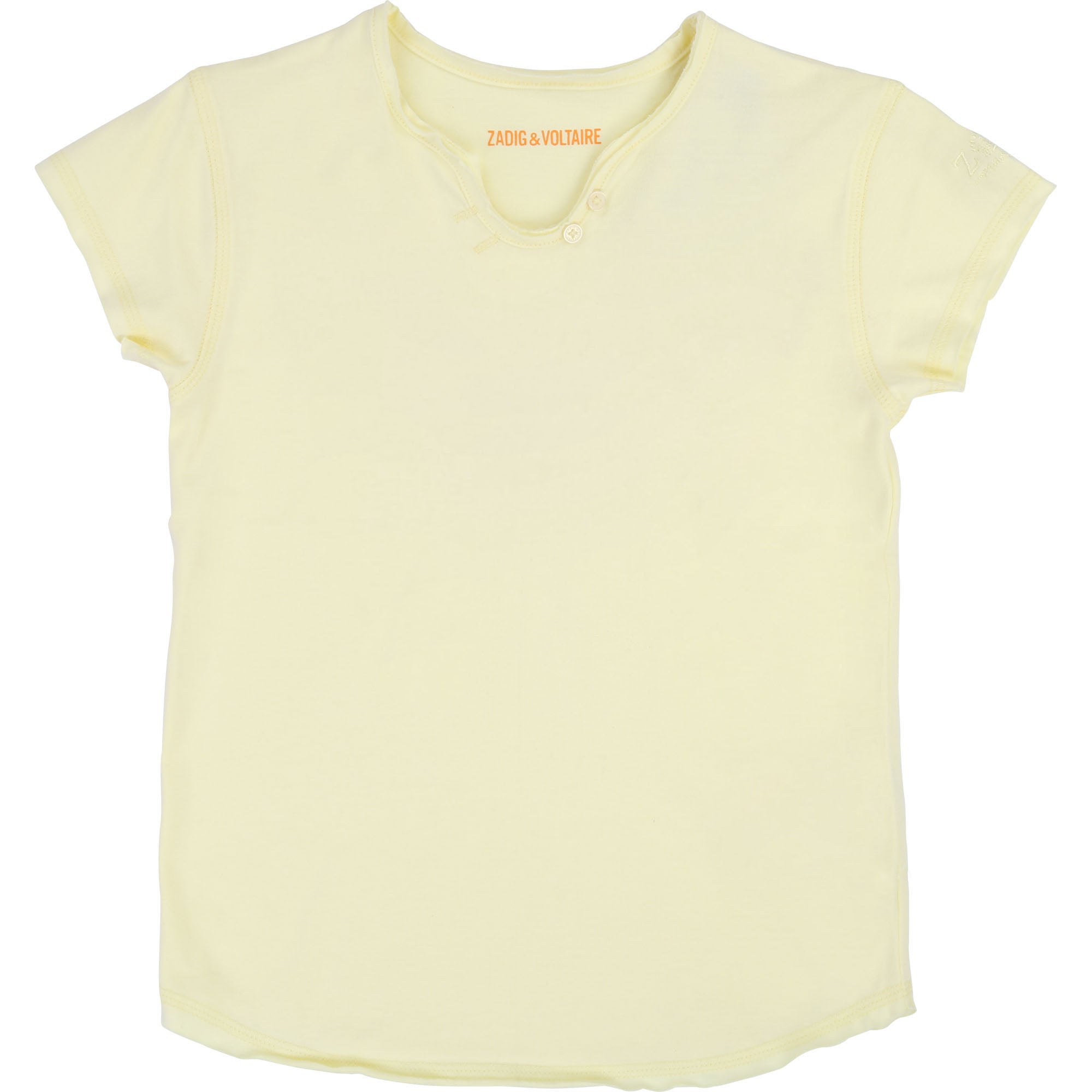 Girls Yellow Cotton T-shirt