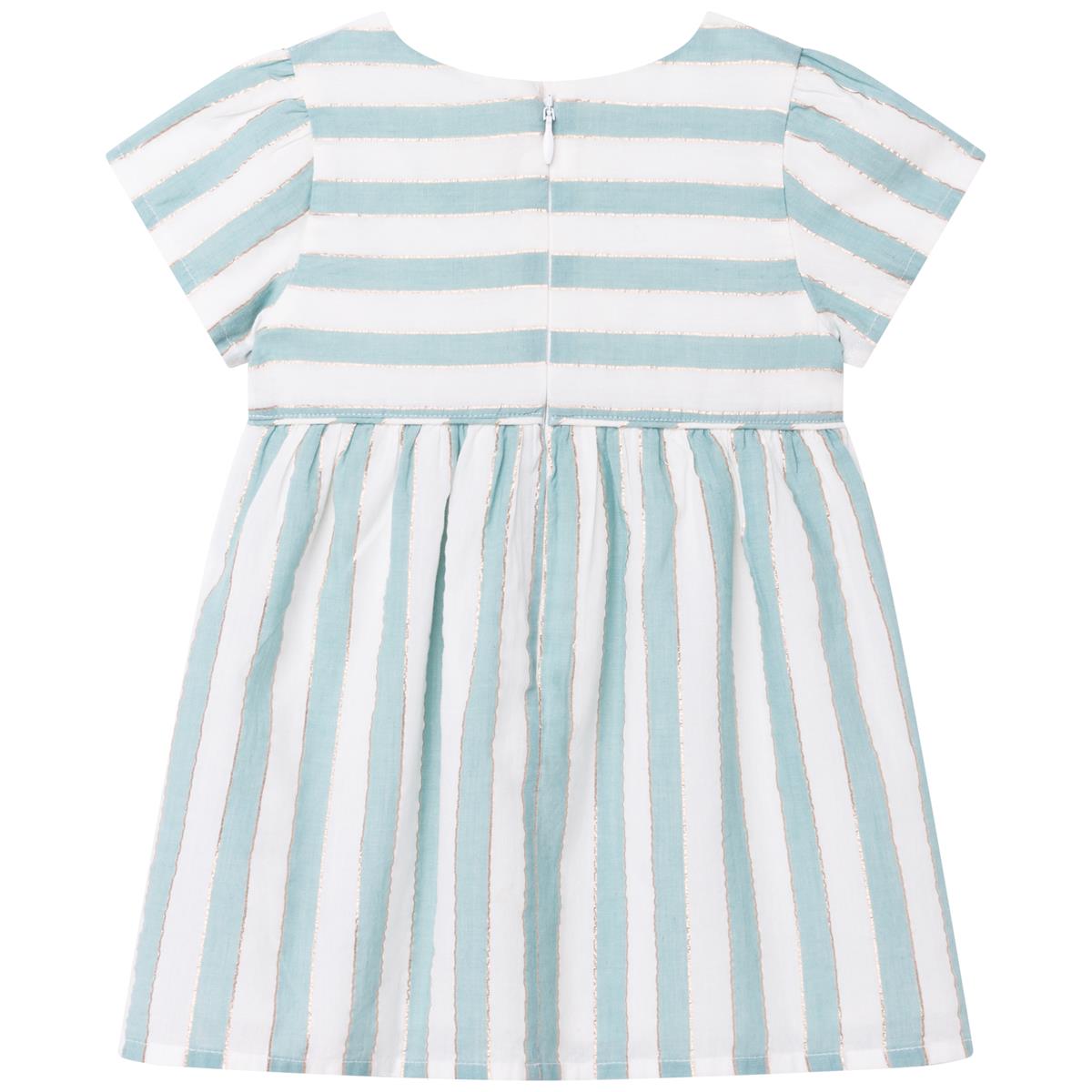 Baby Girls Blue Stripe Dress