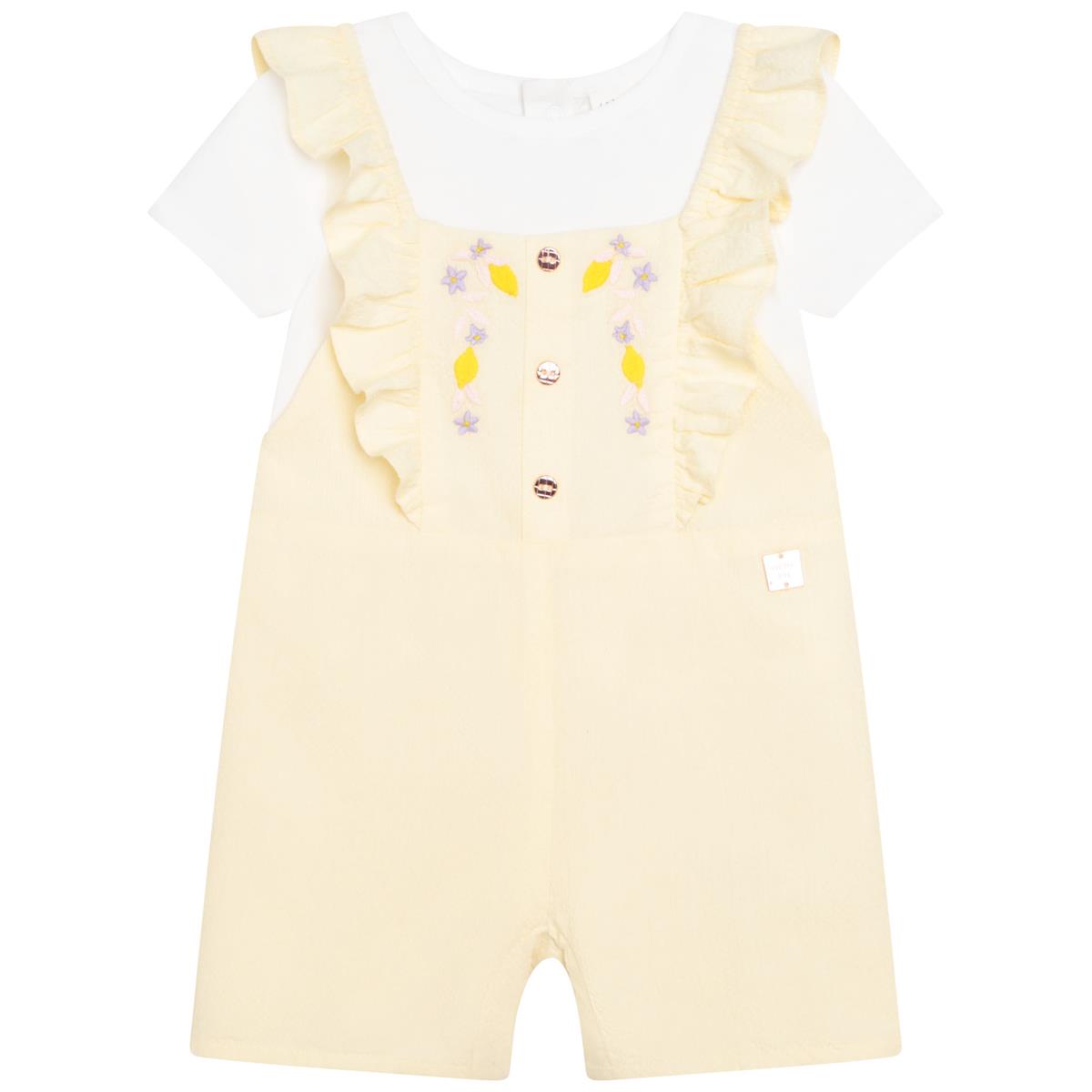 Girls Yellow T-Shirt & Shorts