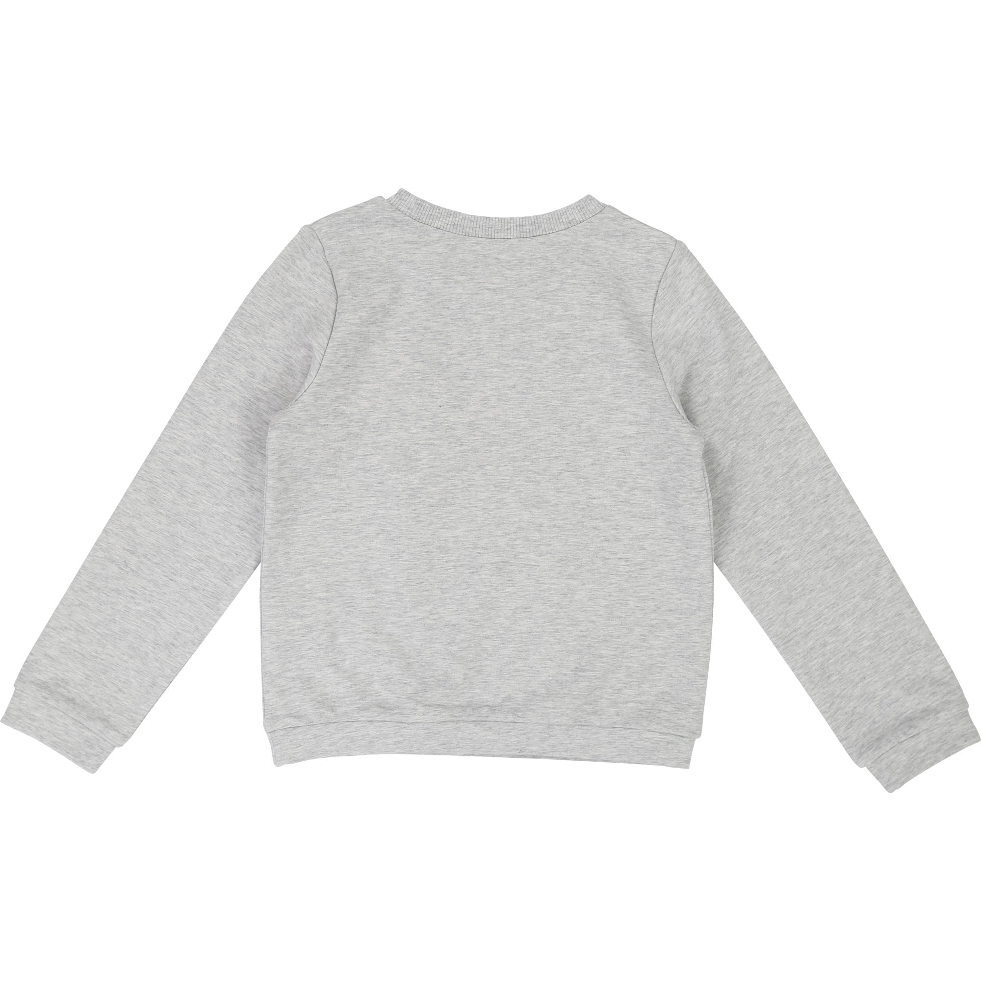 Girls Grey Cotton Sweater