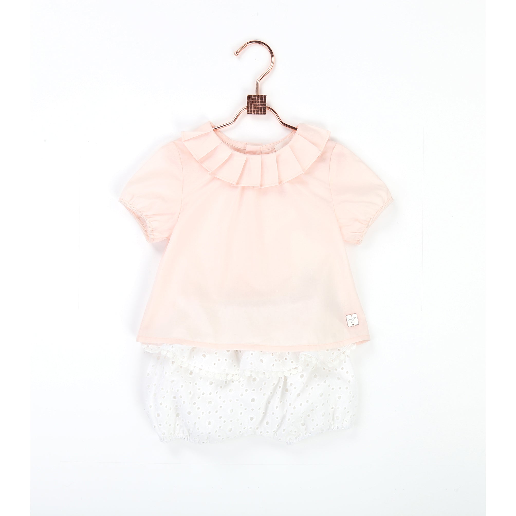 Baby Girls Light Pink Cotton Top