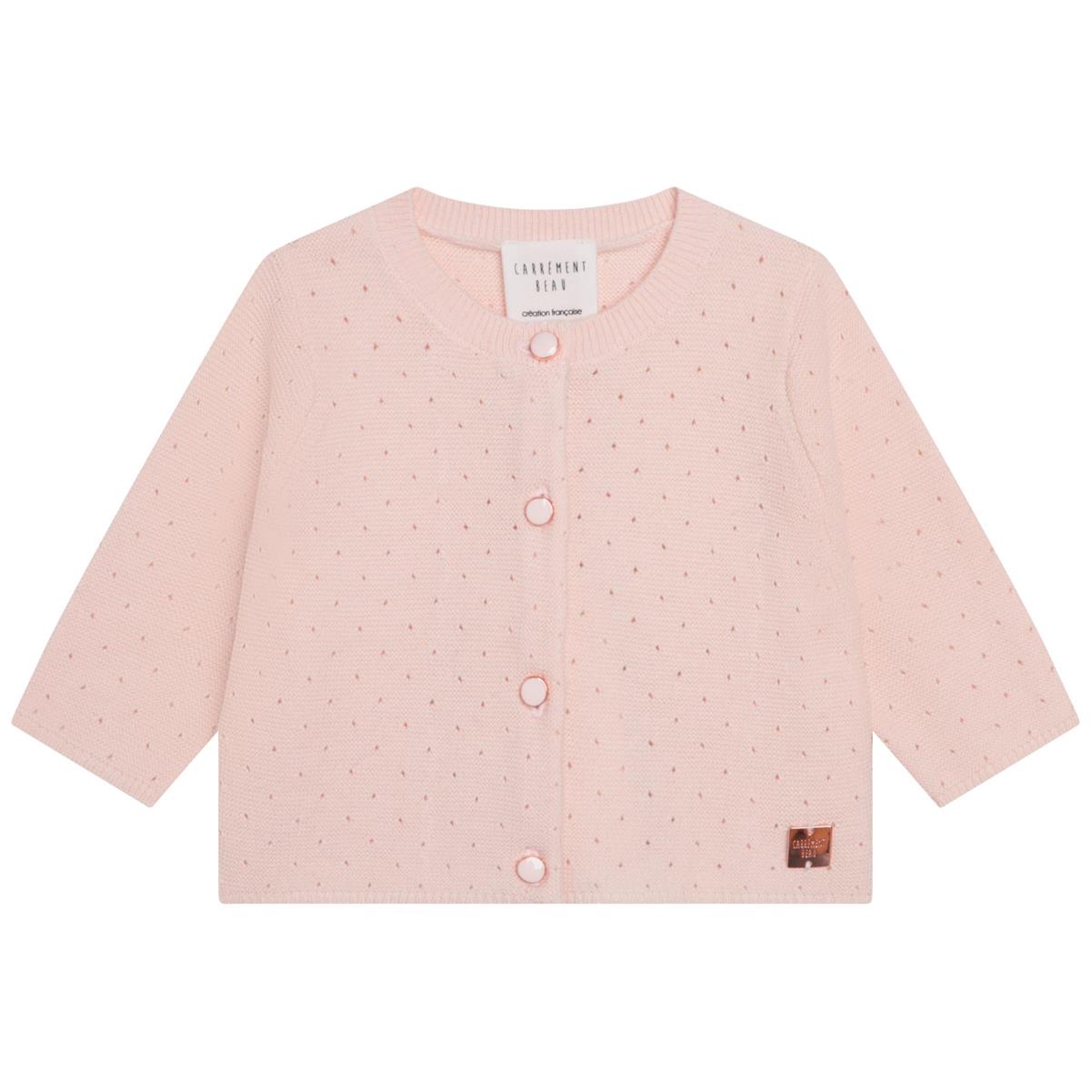 Baby Girls Light Pink Cardigan