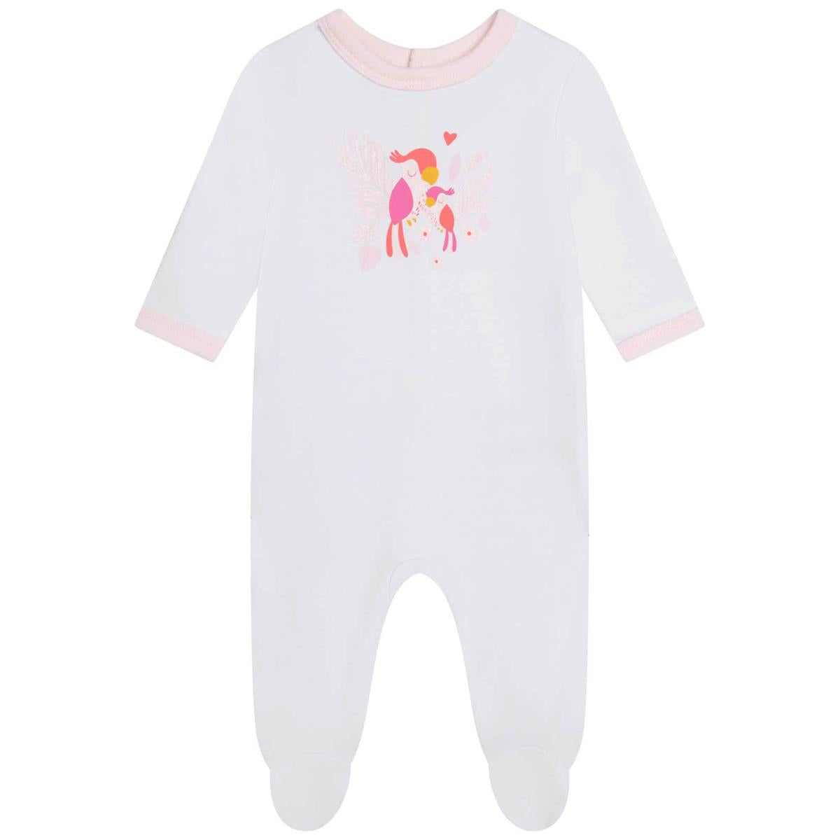 Baby Girls White Babysuit