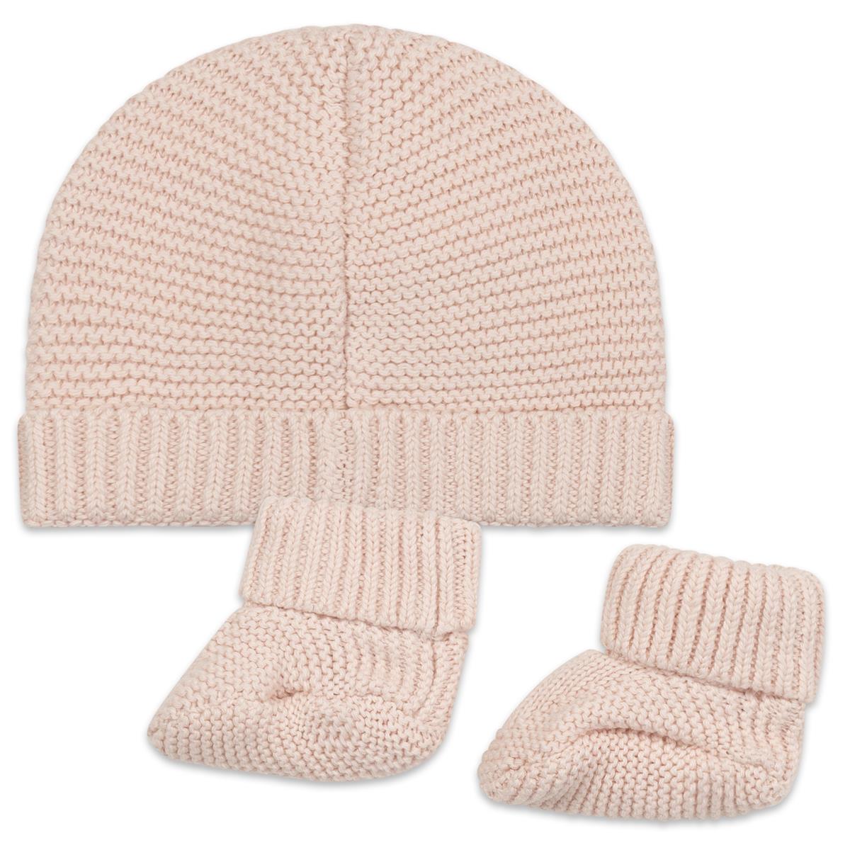 Baby Girls Pink Hat & Socks