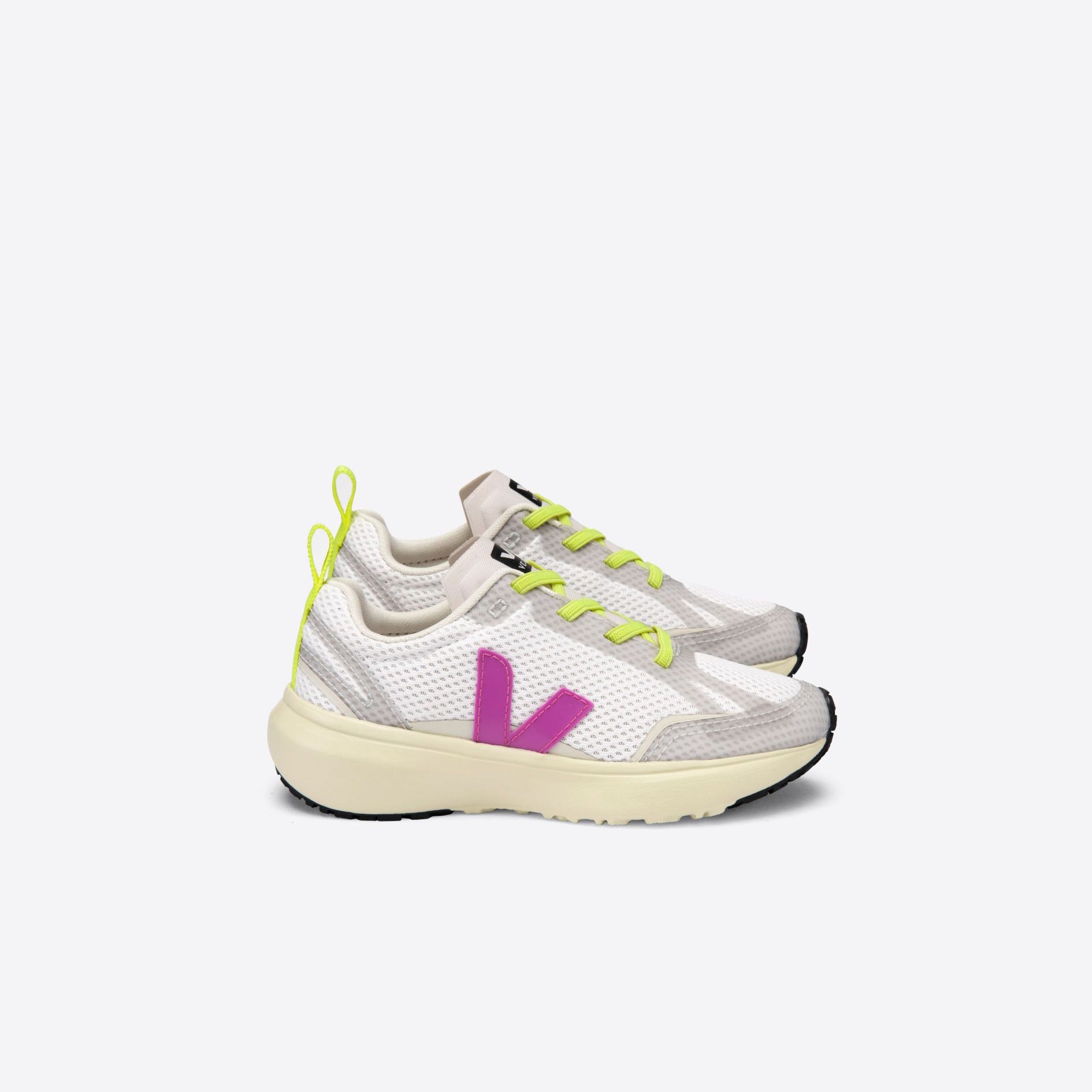 Boys & Girls White "CANARY ALVEOMESH" Shoes