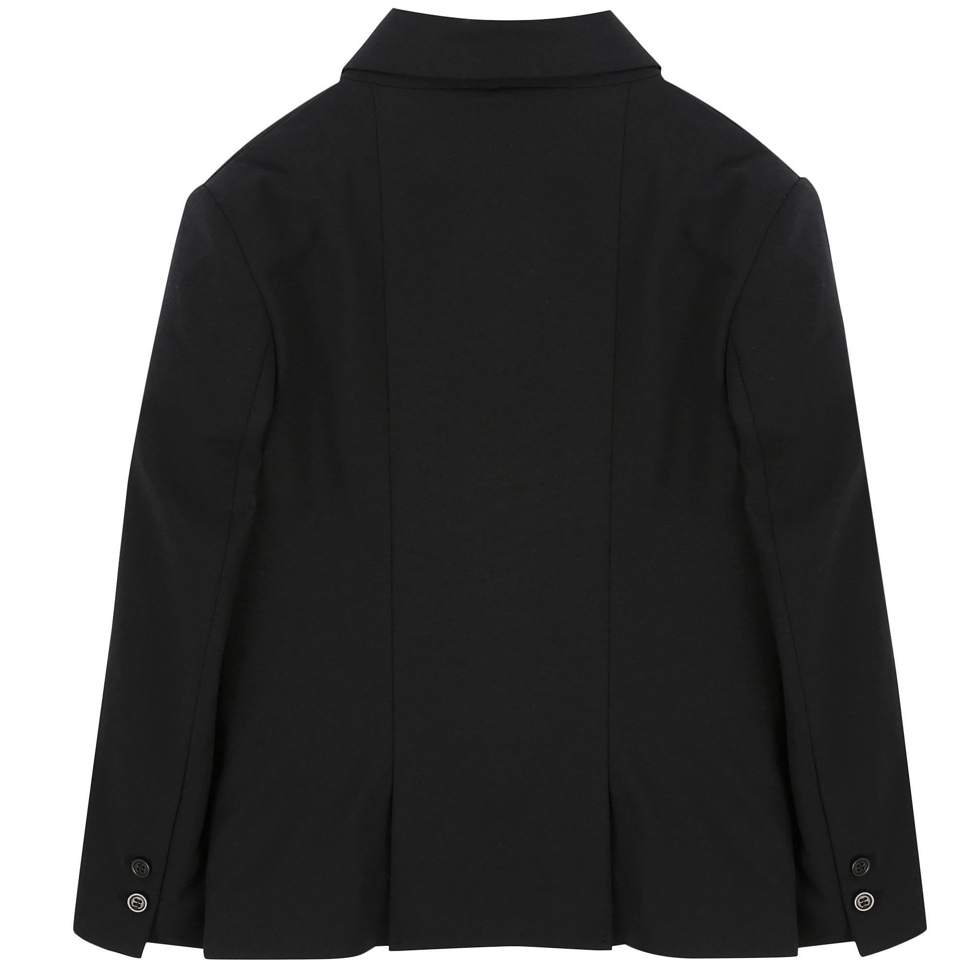 Boys Black Ribbed Cuffs Blazer - CÉMAROSE | Children's Fashion Store - 2
