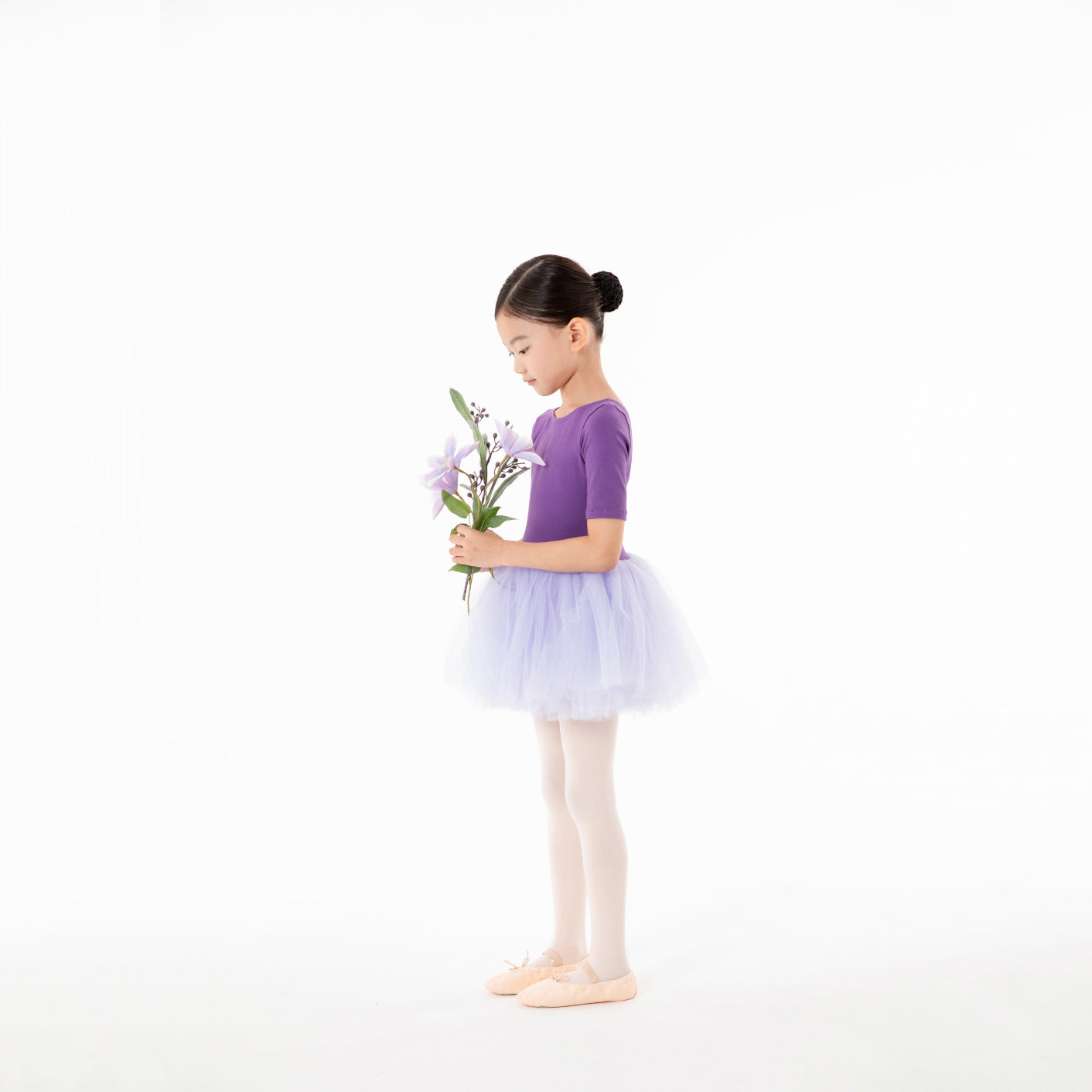 Girls Purple Ballet Onesies