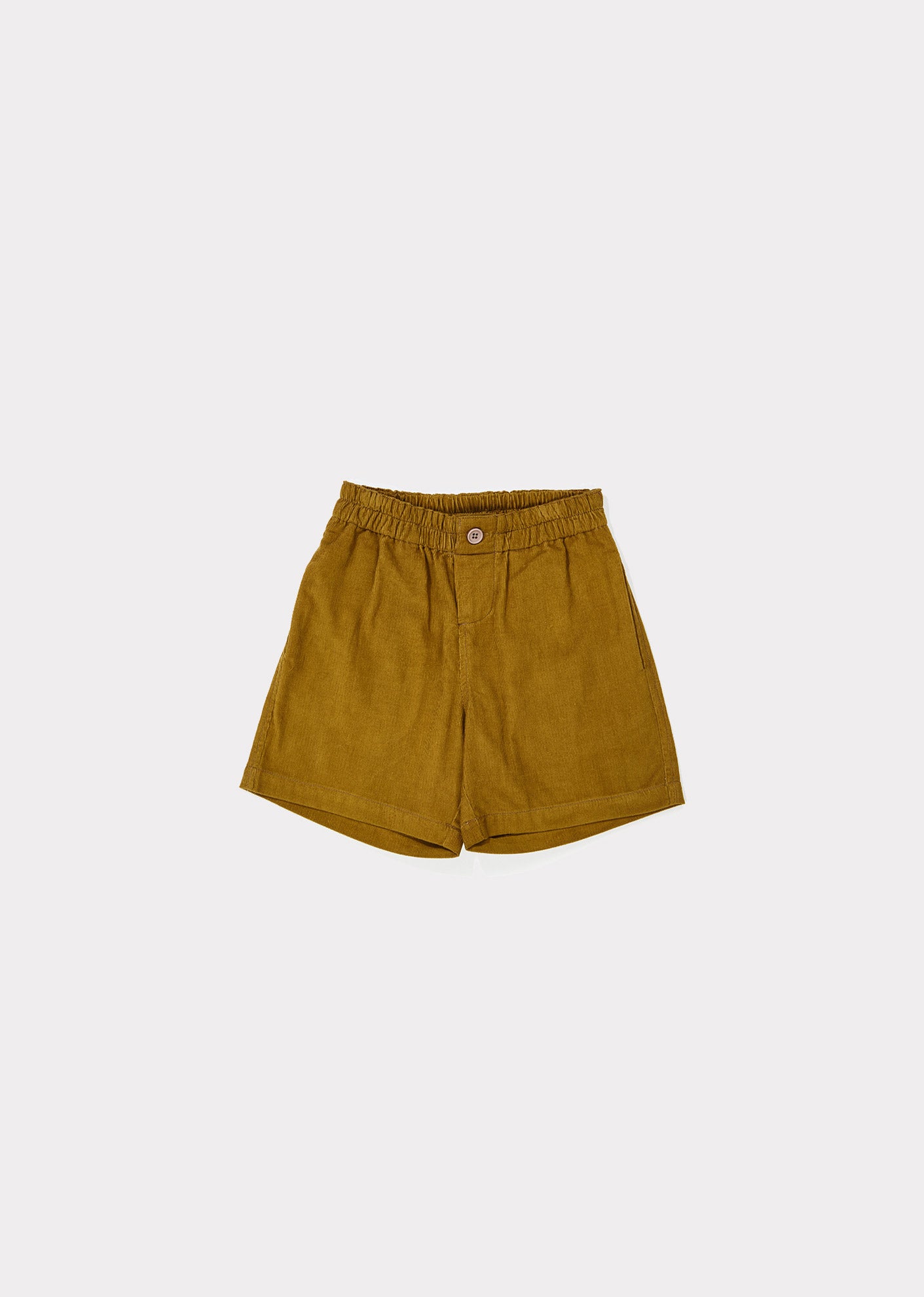 Girls Mustard Cotton Shorts
