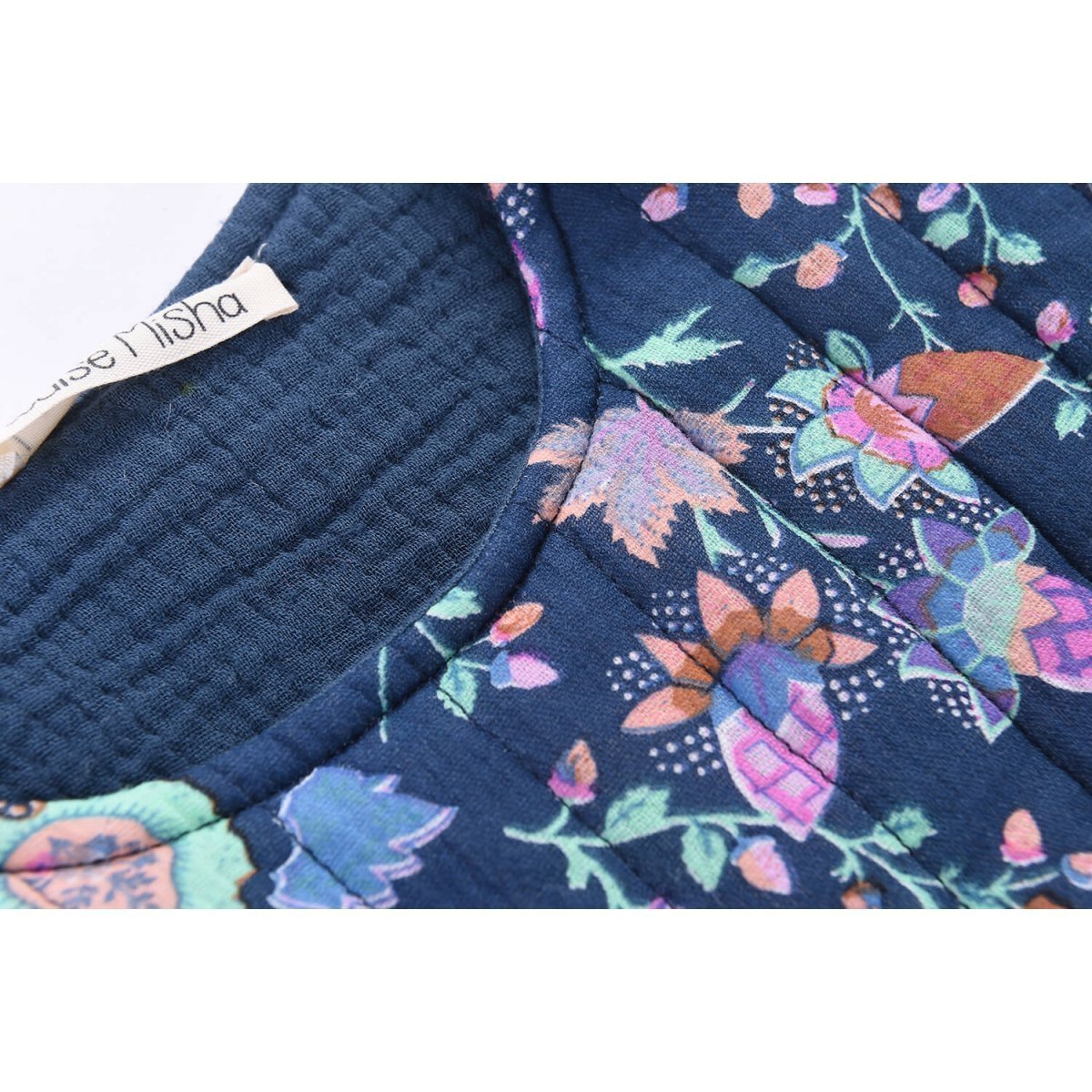 Baby Girls Blue Pine Cone Cotton Sleeping Bag