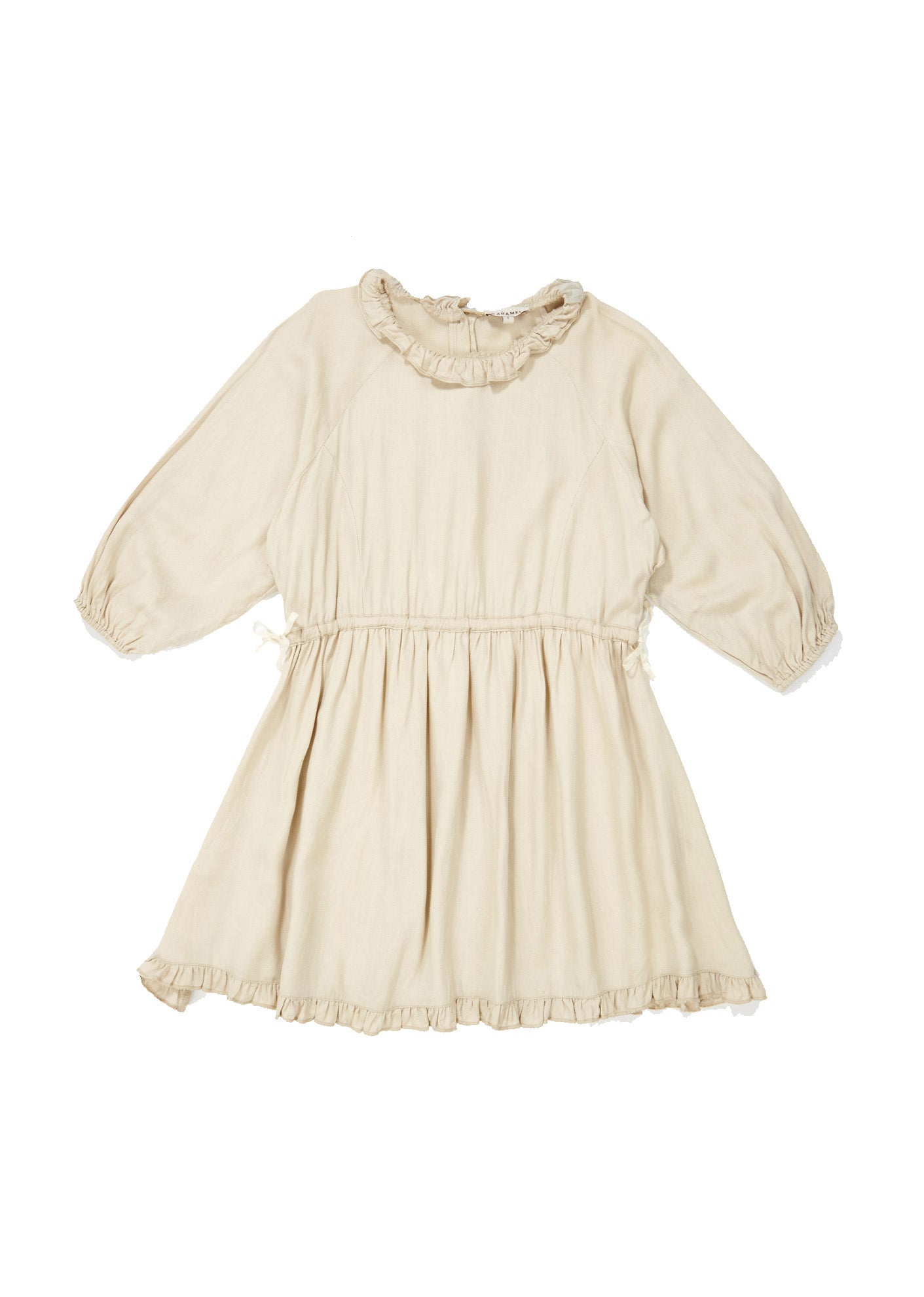 Girls Beige Waist Dress