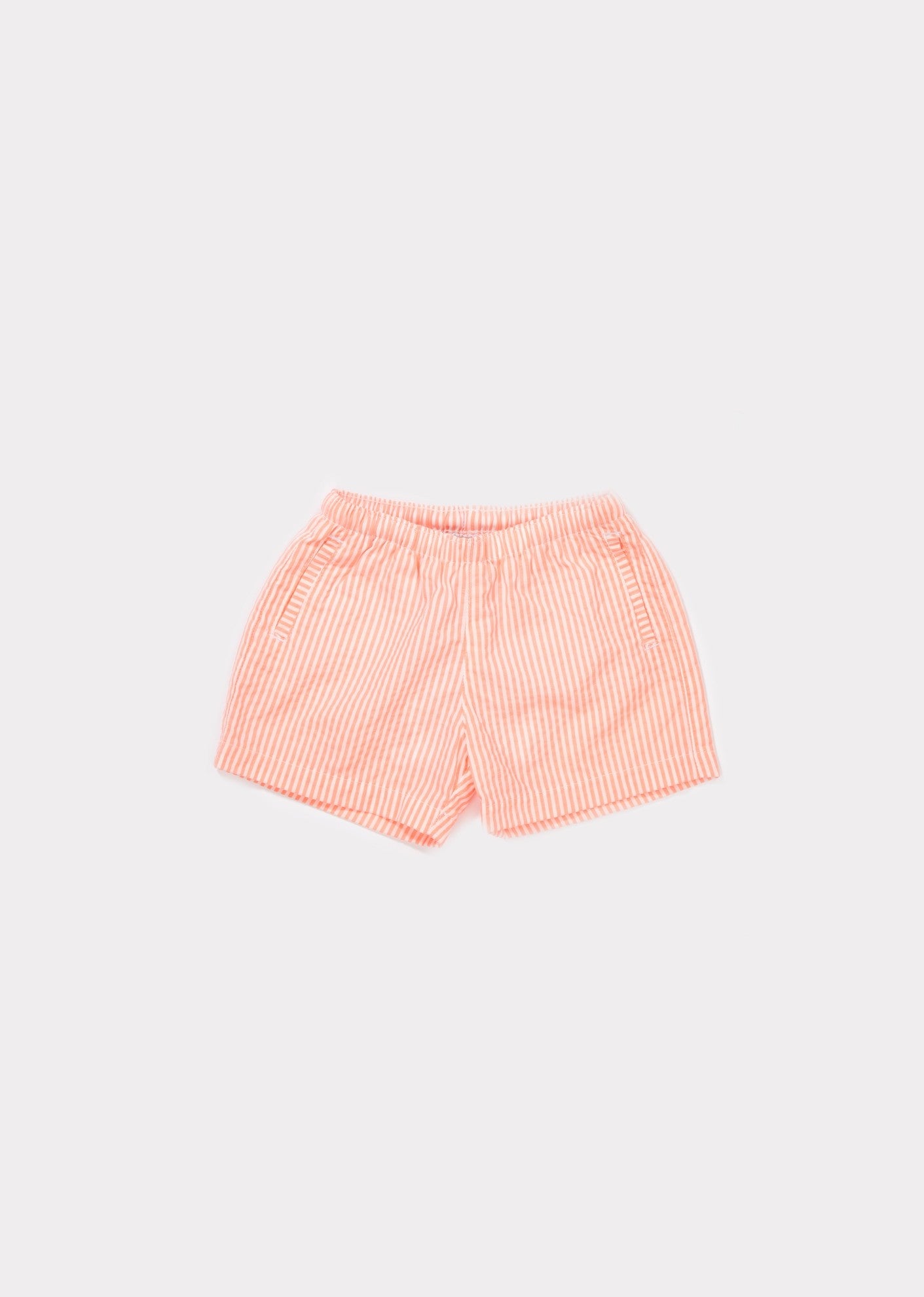 Baby Girls Geo Check Jersey Swimshorts