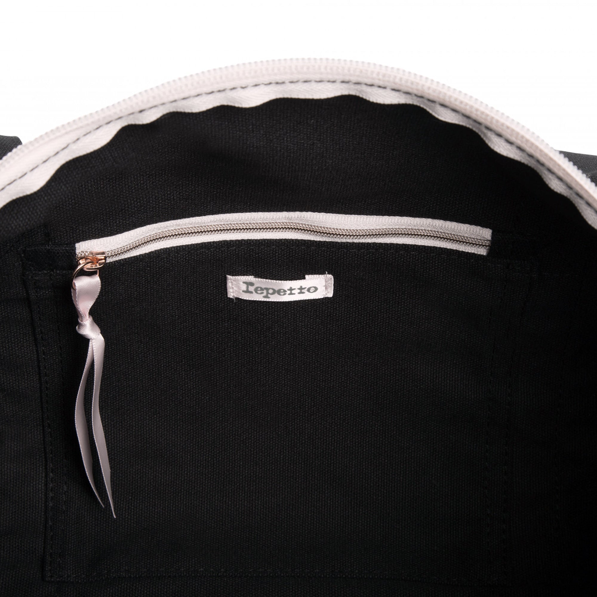 Girls Black Cotton Bag(M: H18 x W35 x D22cm)
