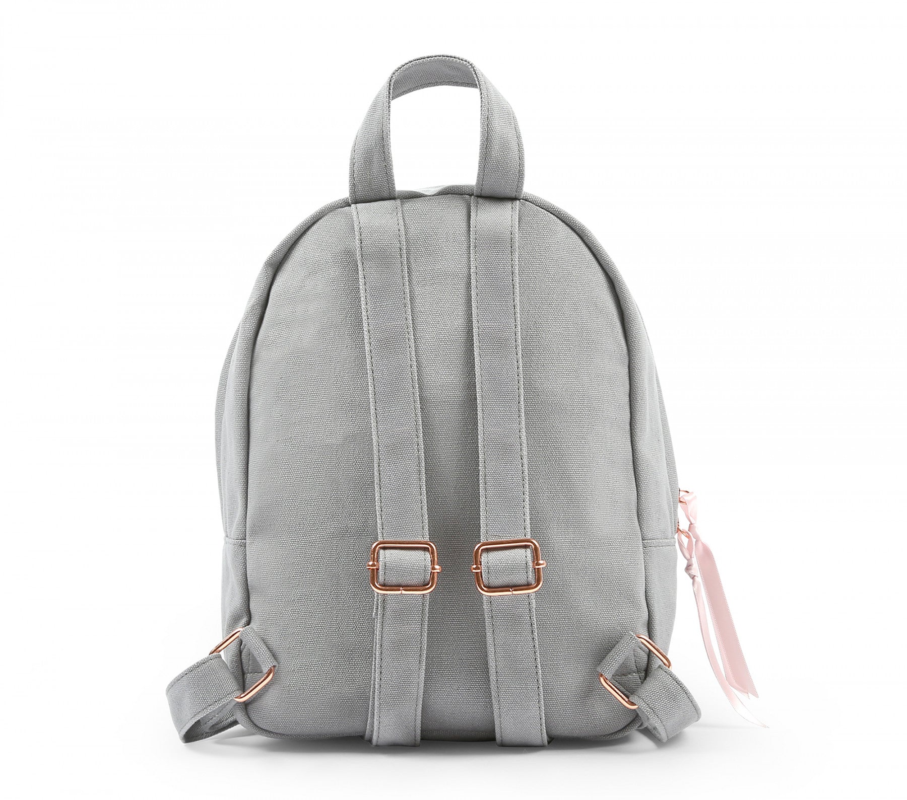 Girls Grey Printed Backpack
