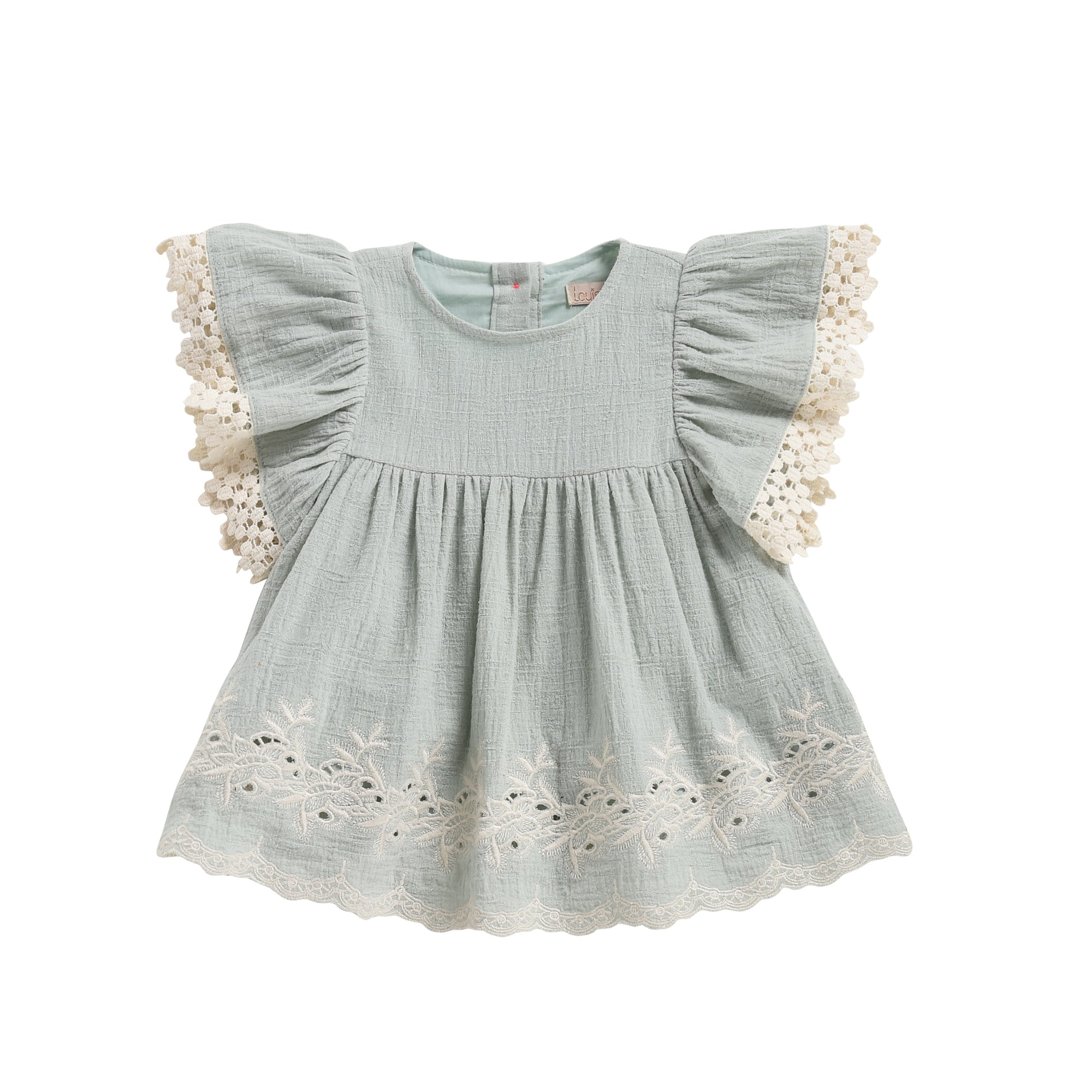 Girls Almond Cotton Dress