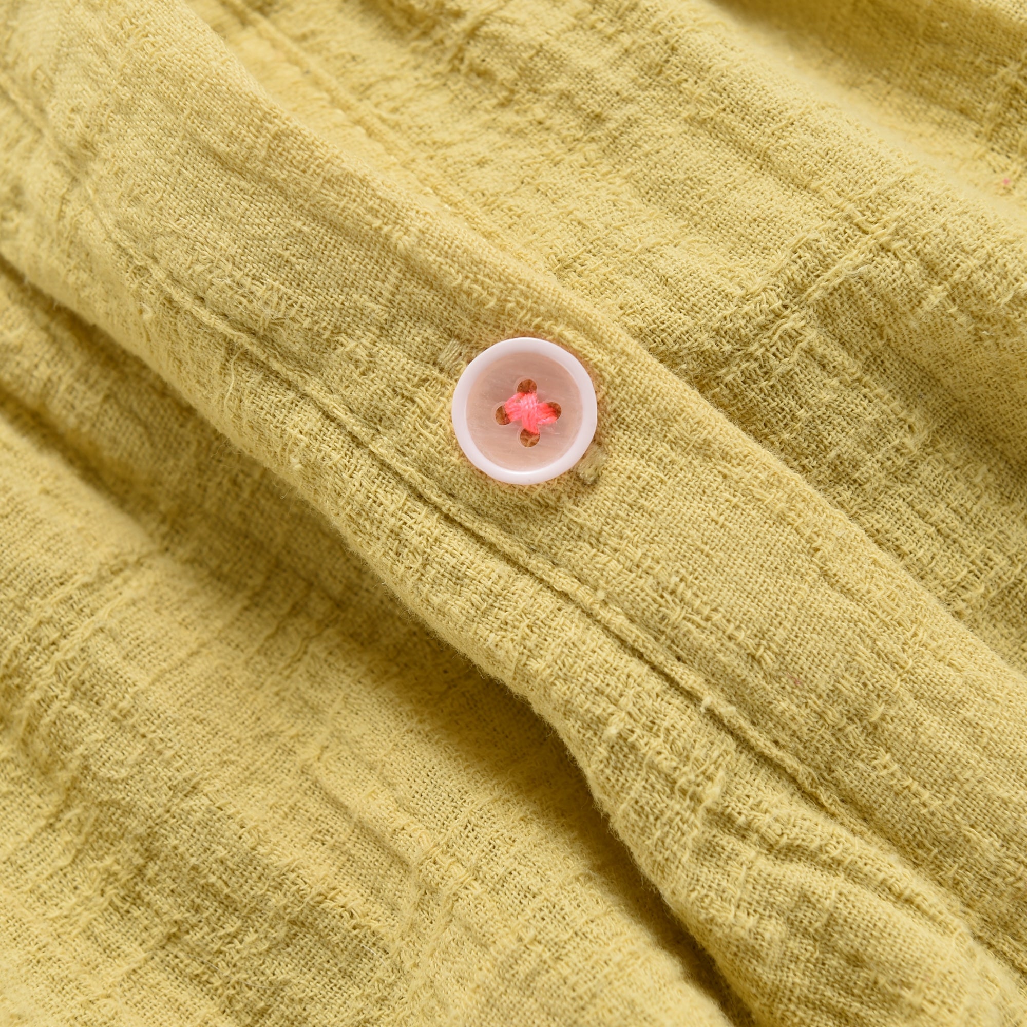 Girls Soft Yellow Cotton Dress