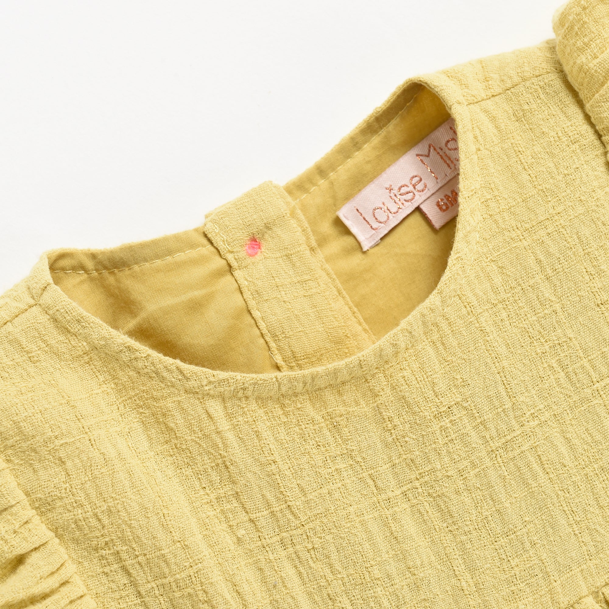 Girls Soft Yellow Cotton Dress