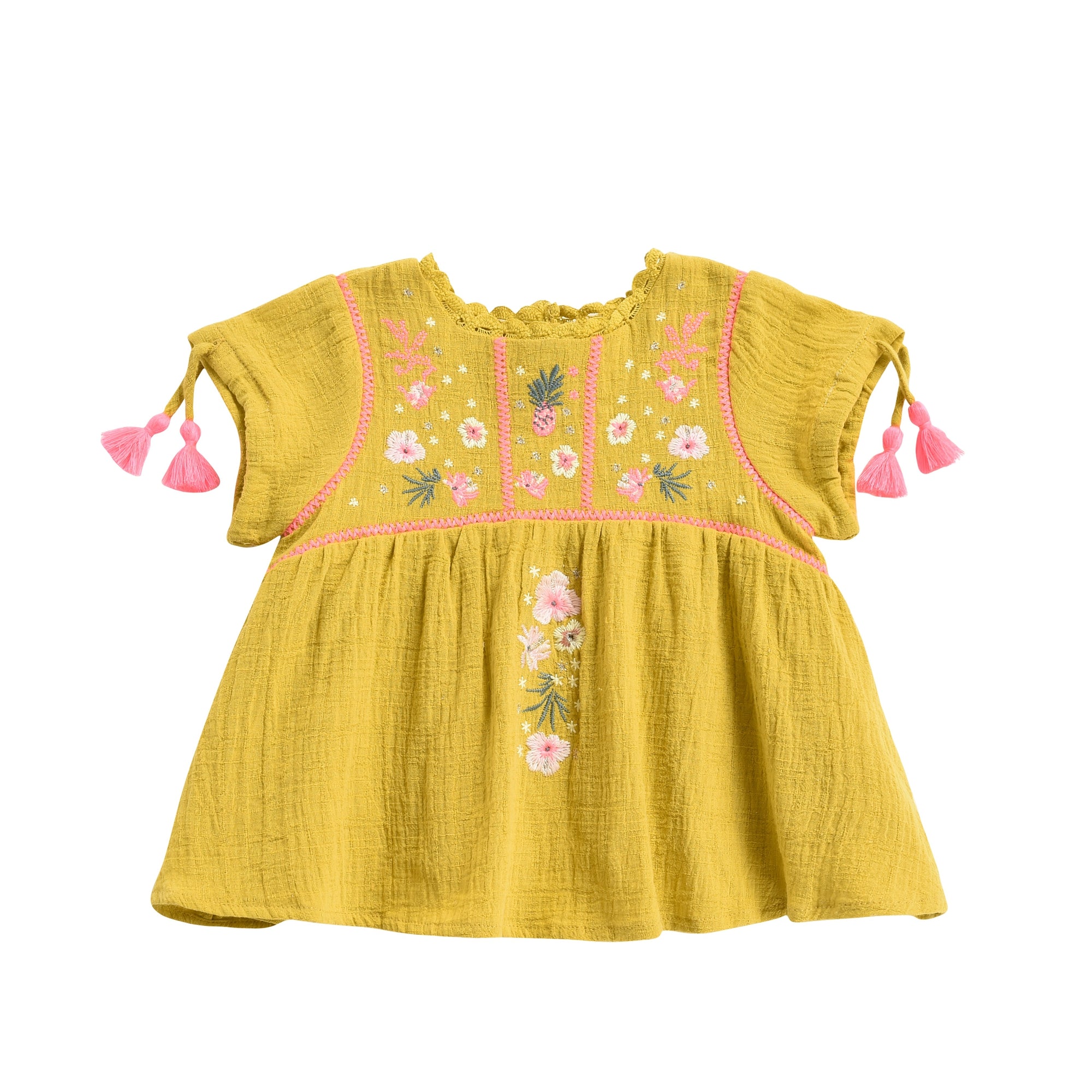 Girls Safran Cotton Dress