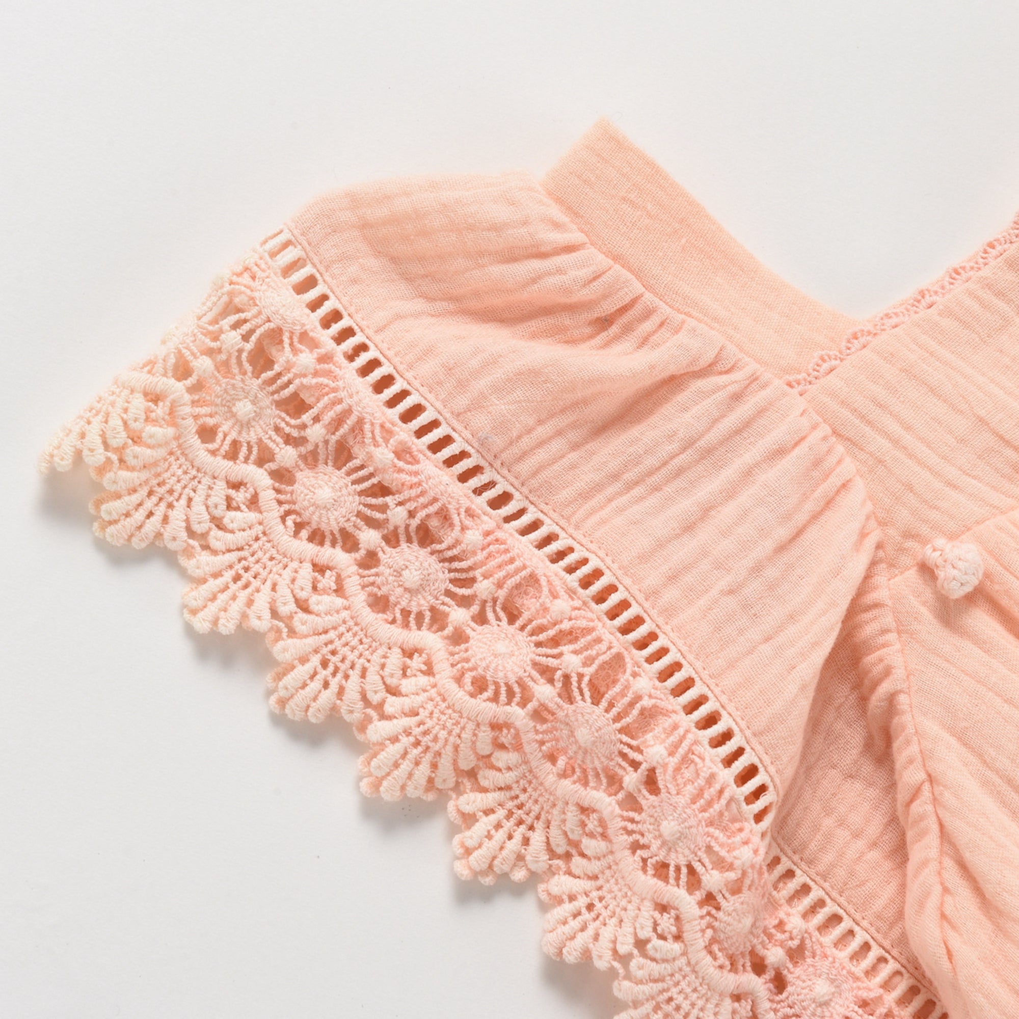 Girls Blush Cotton Dress