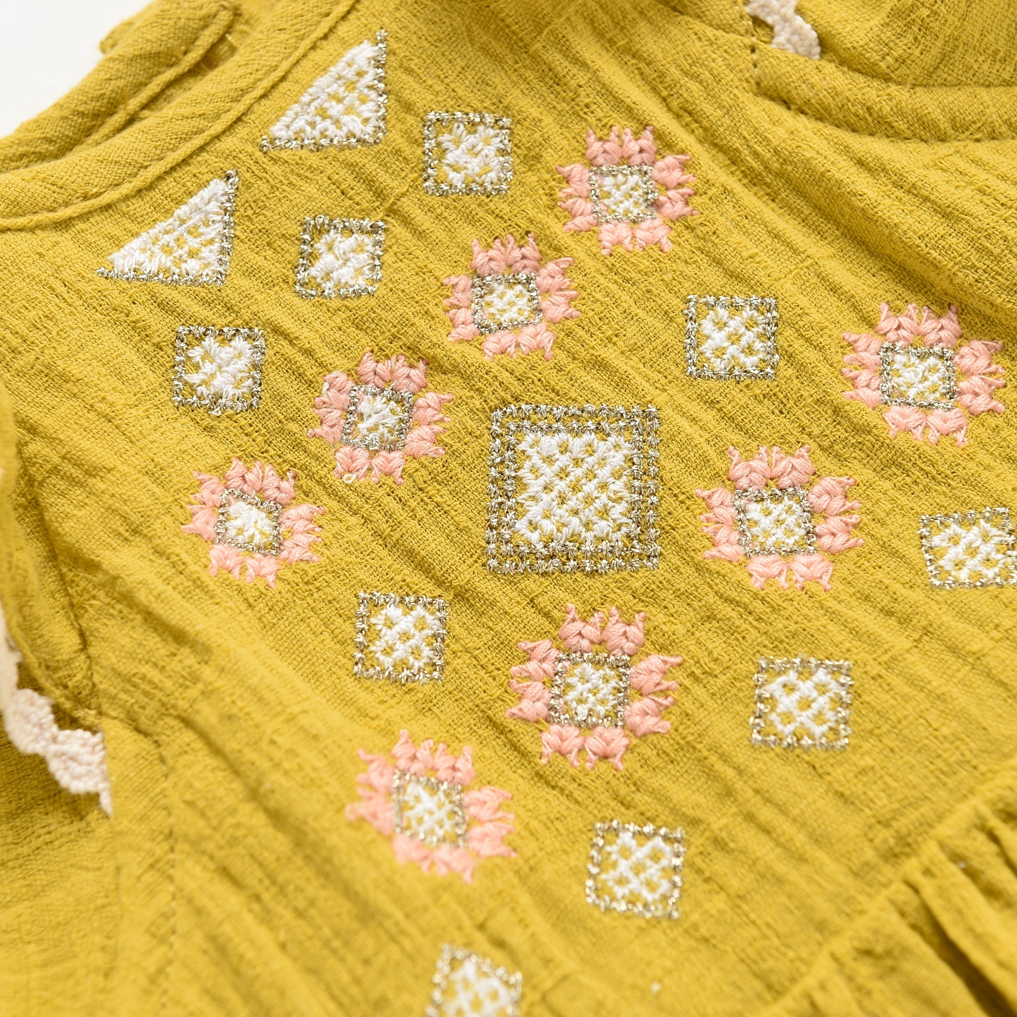 Girls Safran Cotton Dress