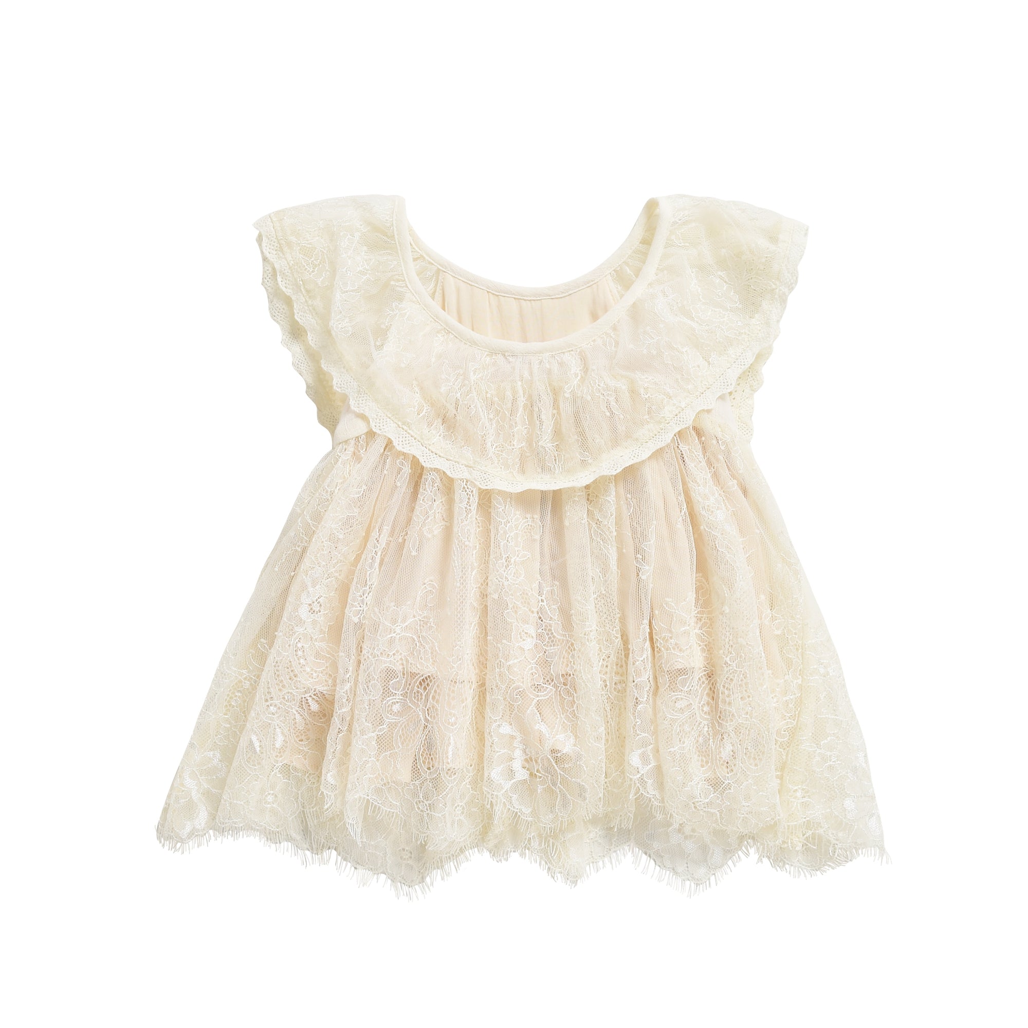 Girls Cream Mily Dress
