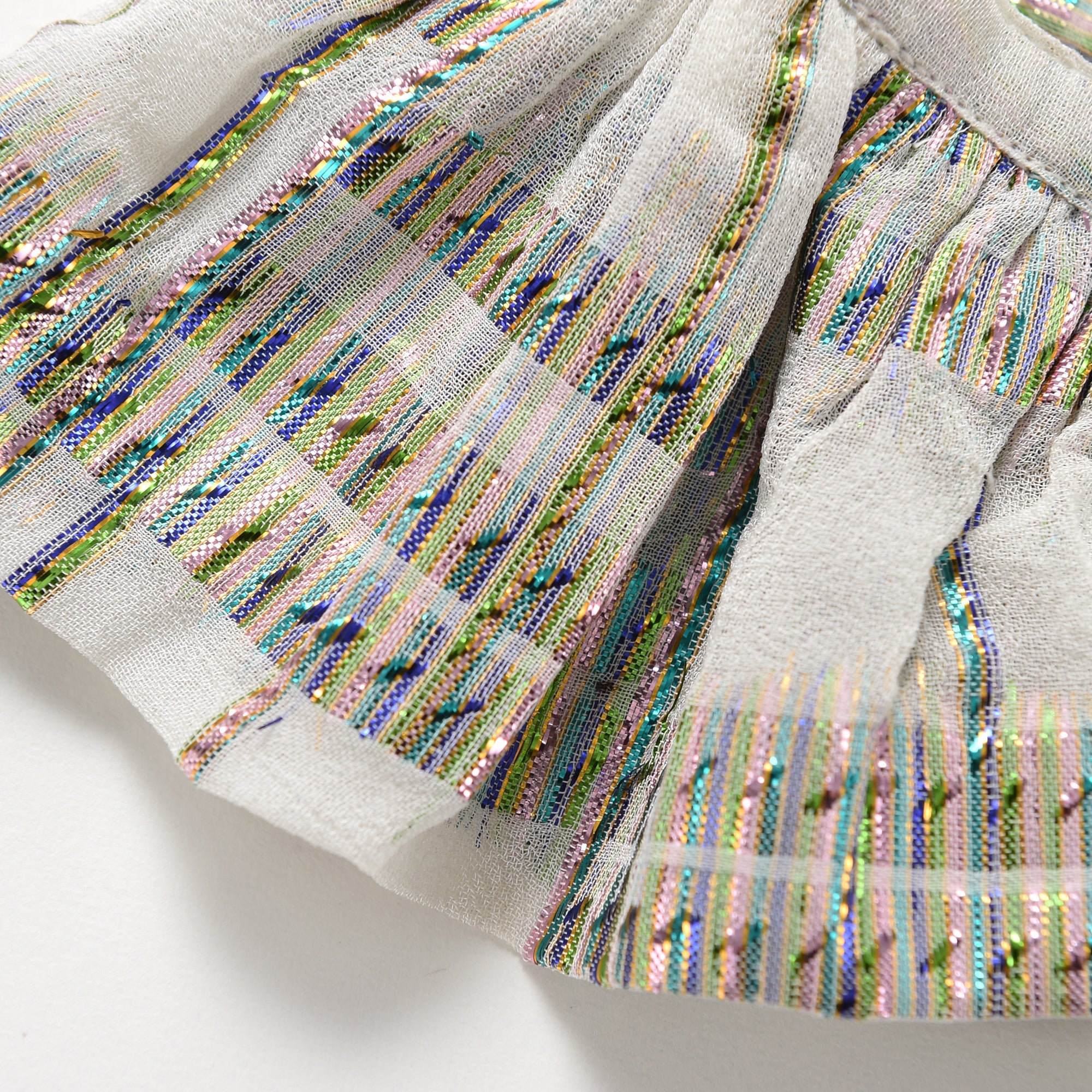 Girls White Rainbow Dress