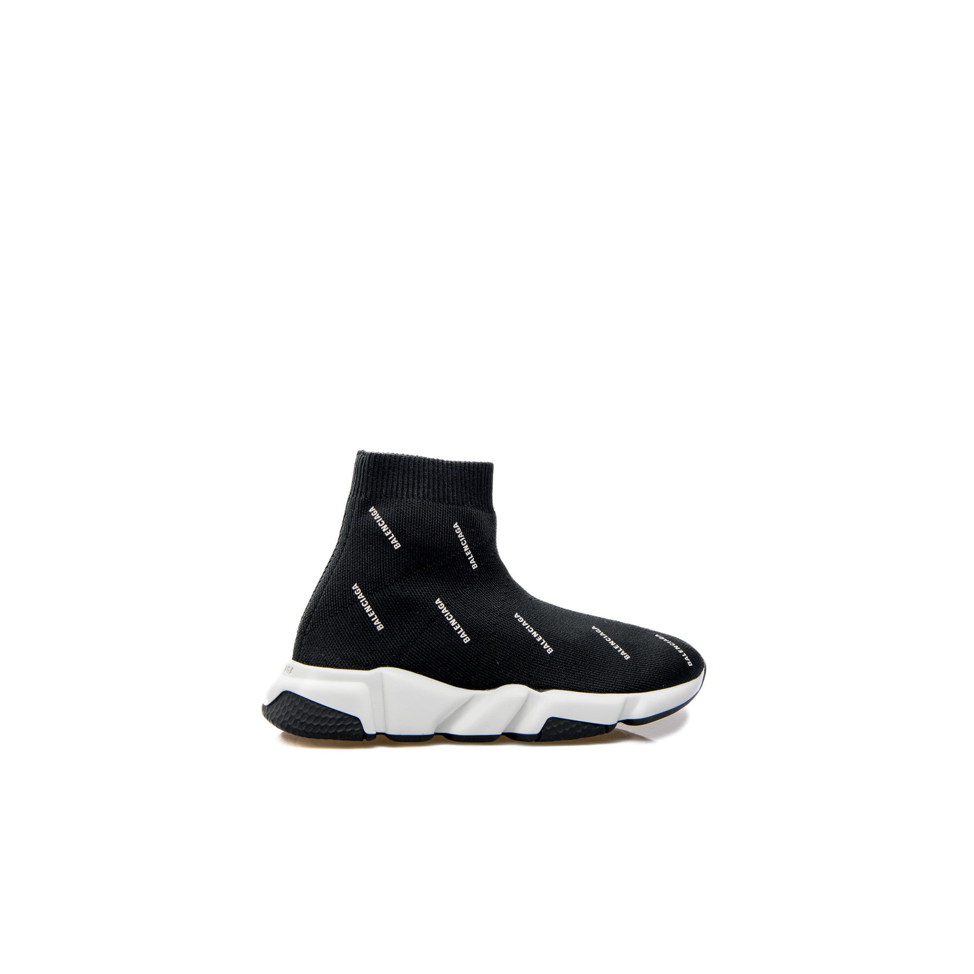 Boys & Girls Black Logo Shoes