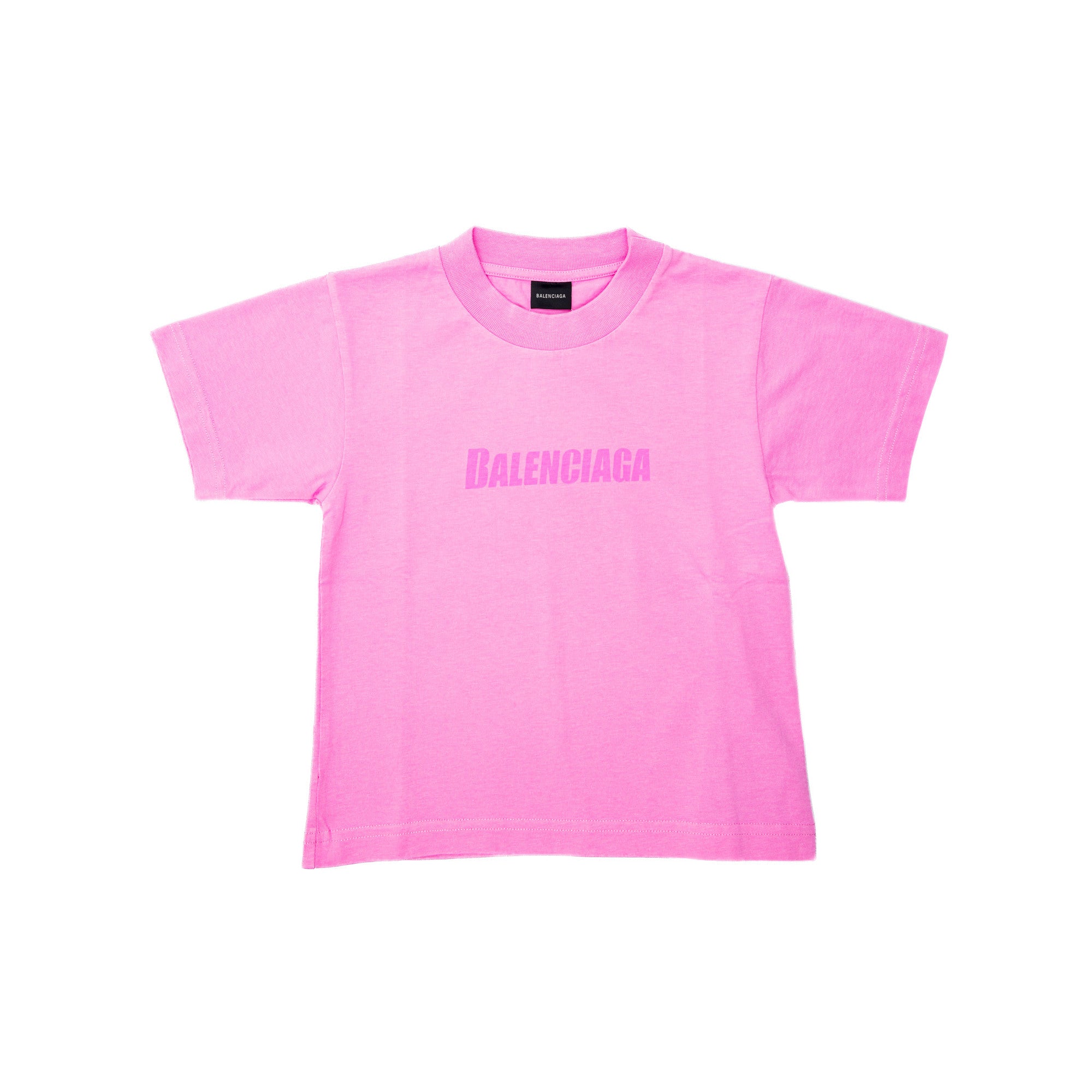 Boys & Girls Pink Logo Cotton T-Shirt