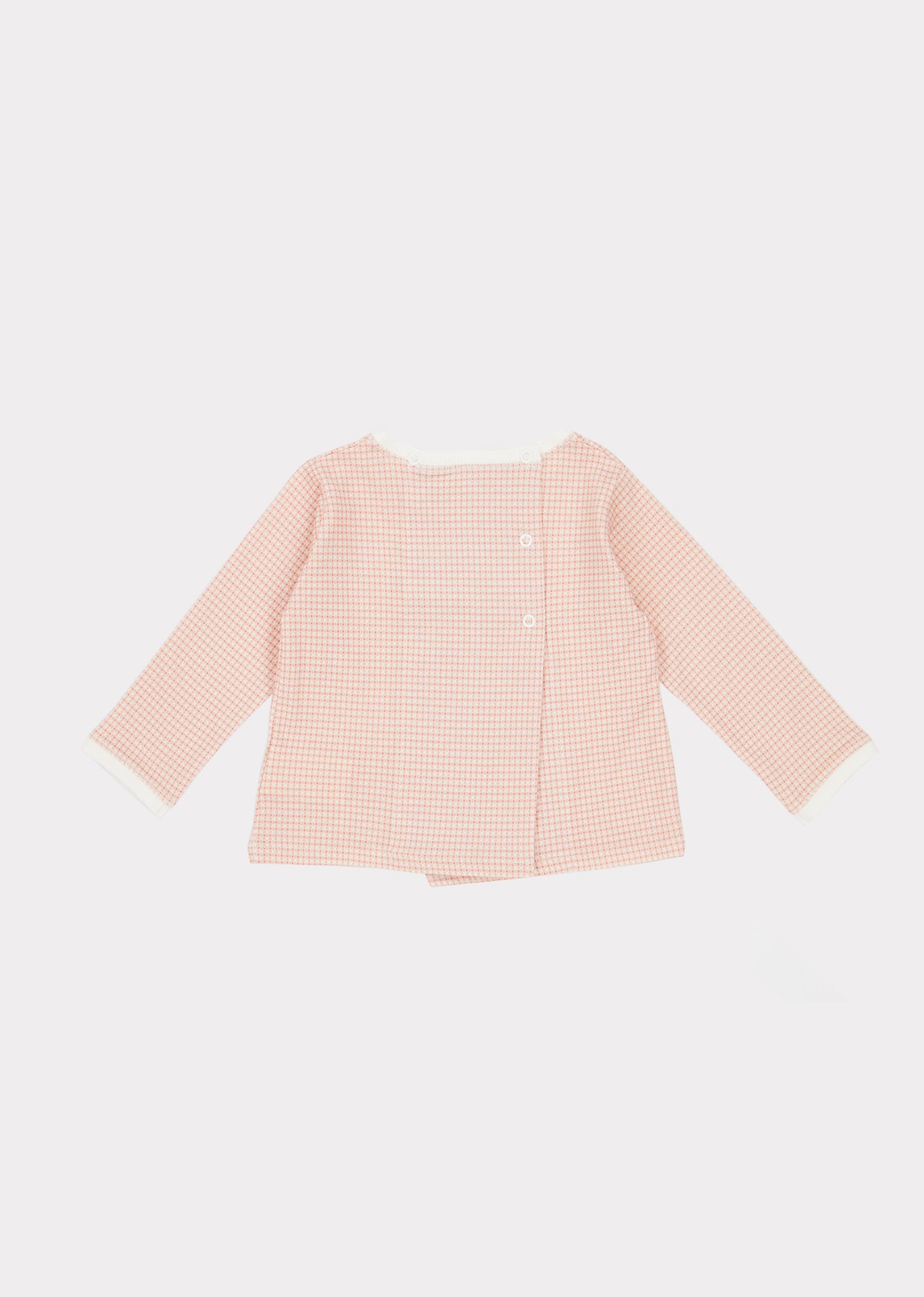 Baby Girls Pink Check Cotton Set