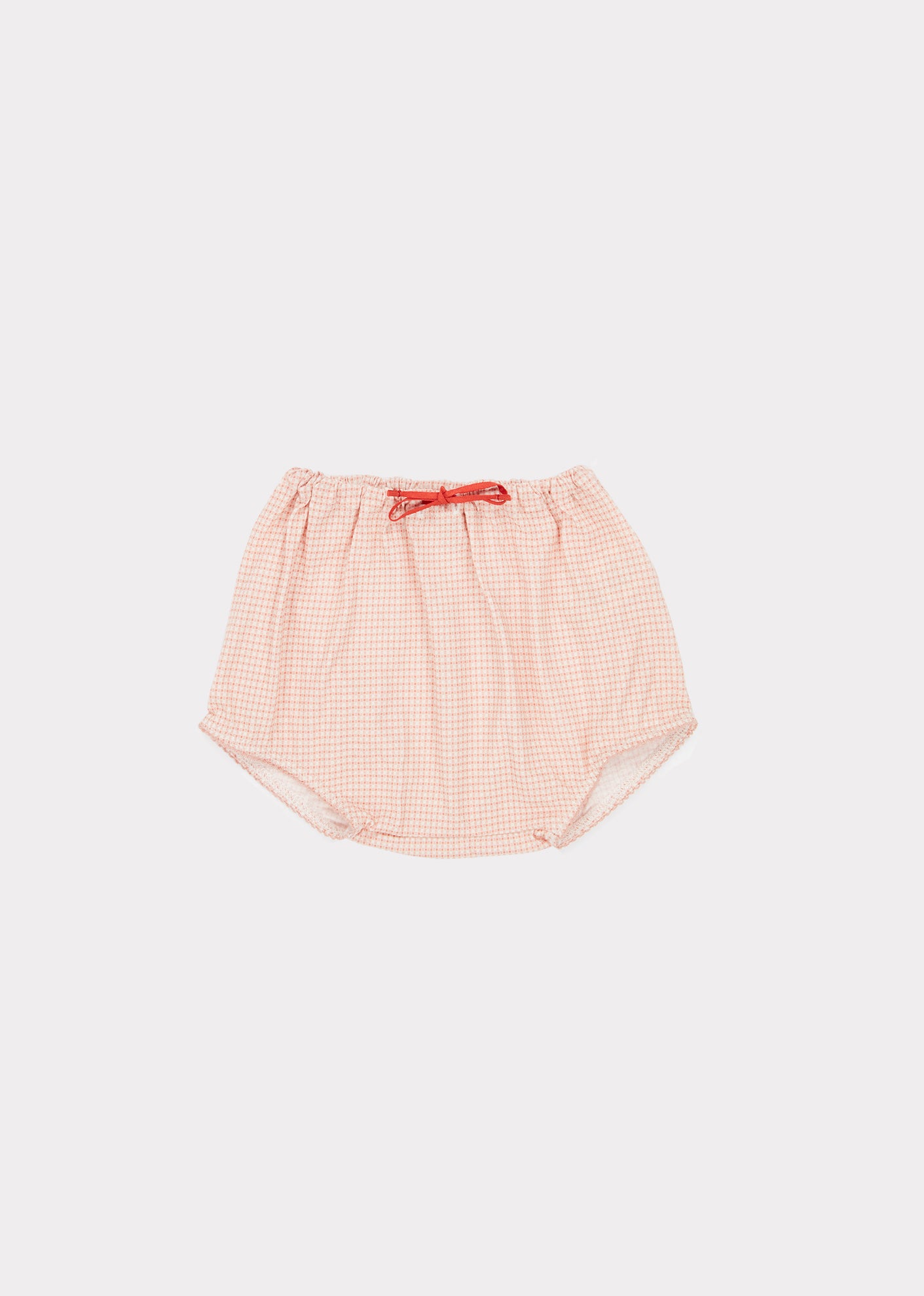 Baby Girls Pink Check Cotton Set