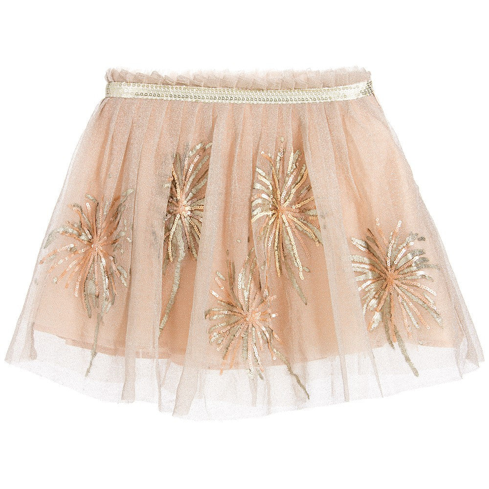 Girls Pink Powder Skirt With Sequins - CÉMAROSE | Children's Fashion Store - 2