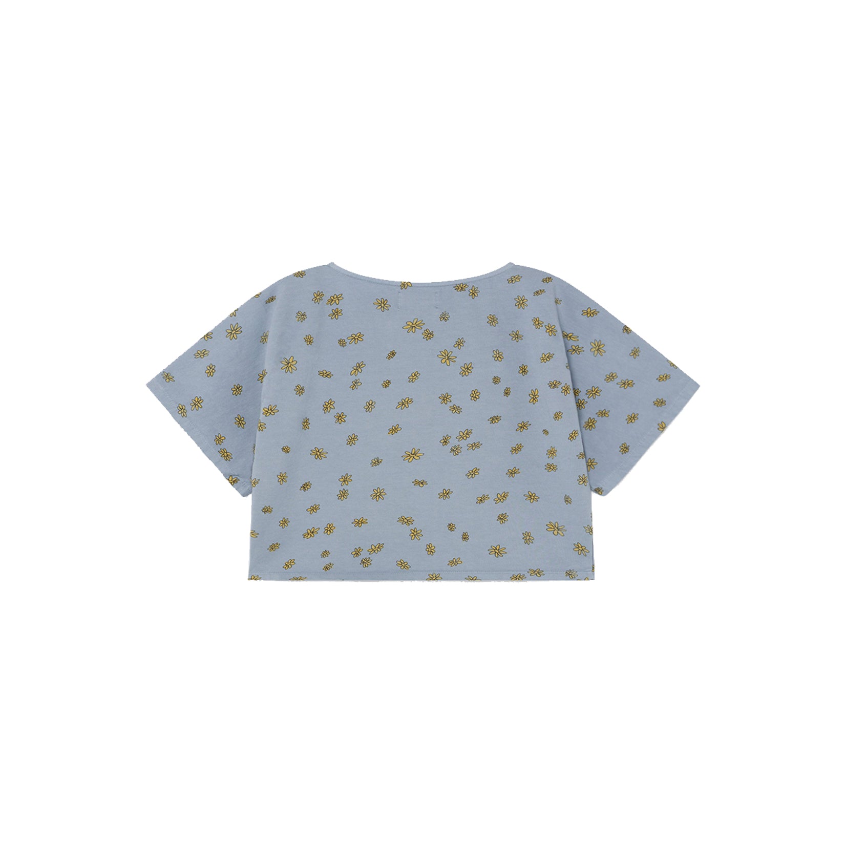 Girls Blue Daisy Cropped Top
