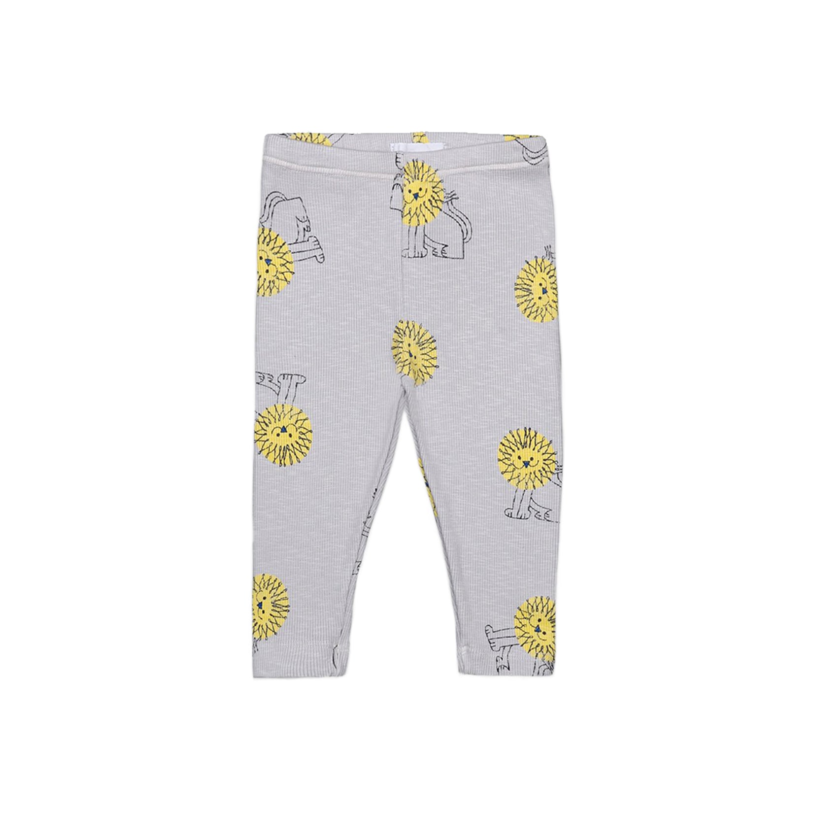 Baby Girls Grey Lion Cotton Leggings