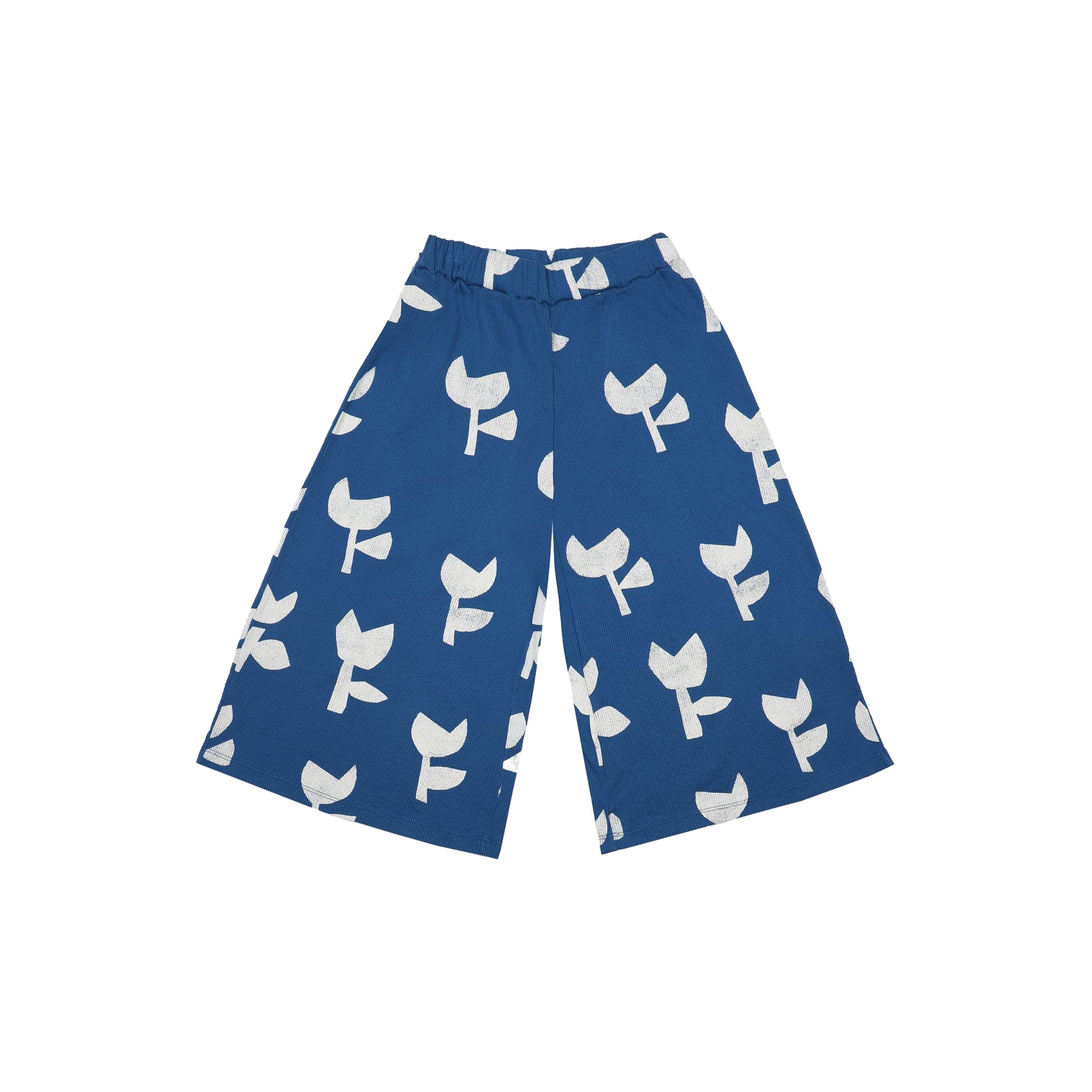 Girls Blue Poppy Cotton Trousers