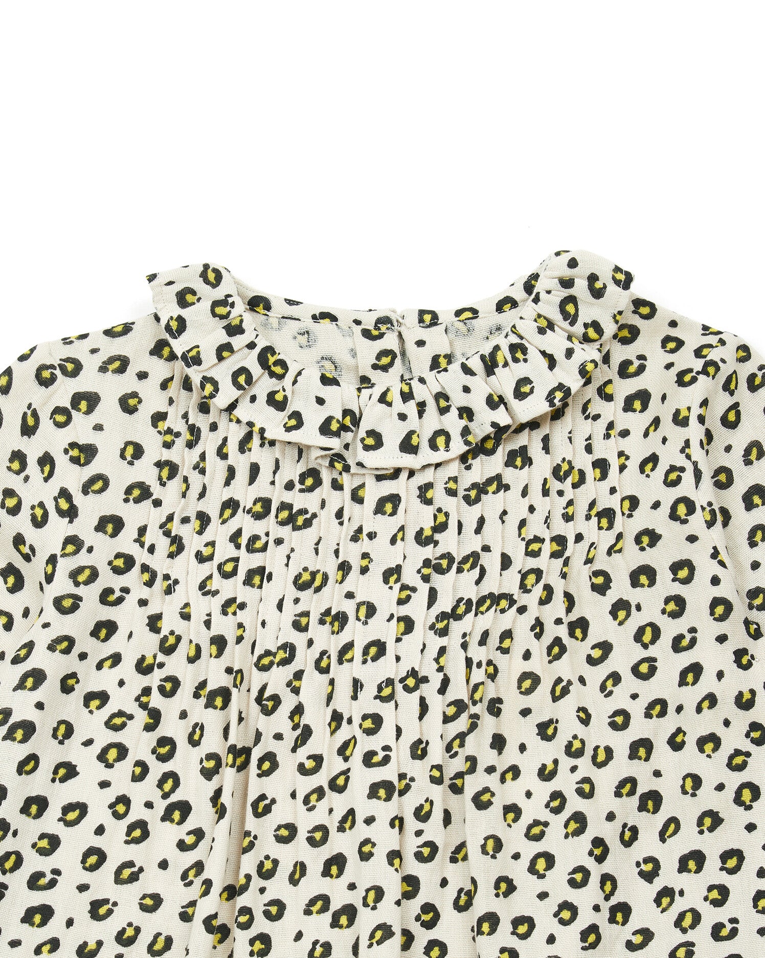 Girls Leopard Cotton Blouse