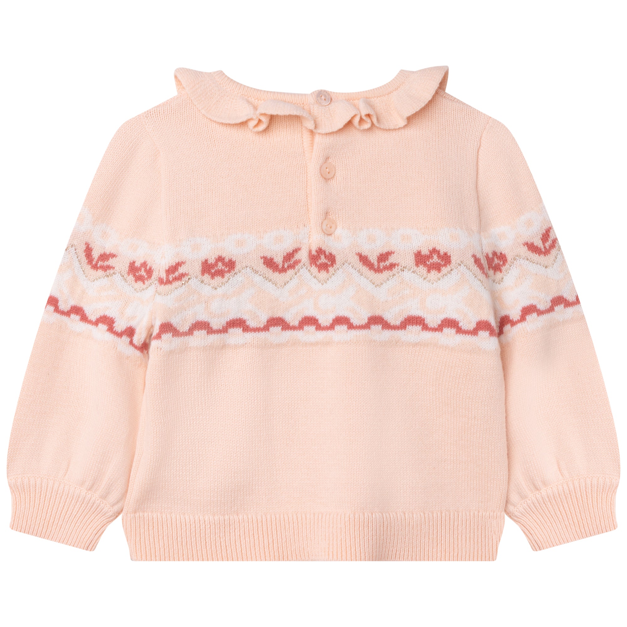Baby Girls Pink Knit Sweater