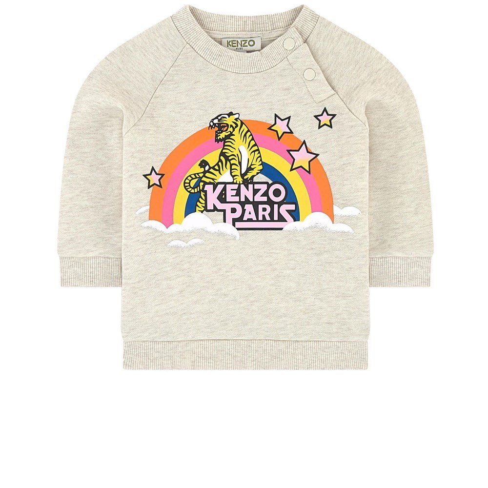 Baby Girls Marl Beige Sweatshirt