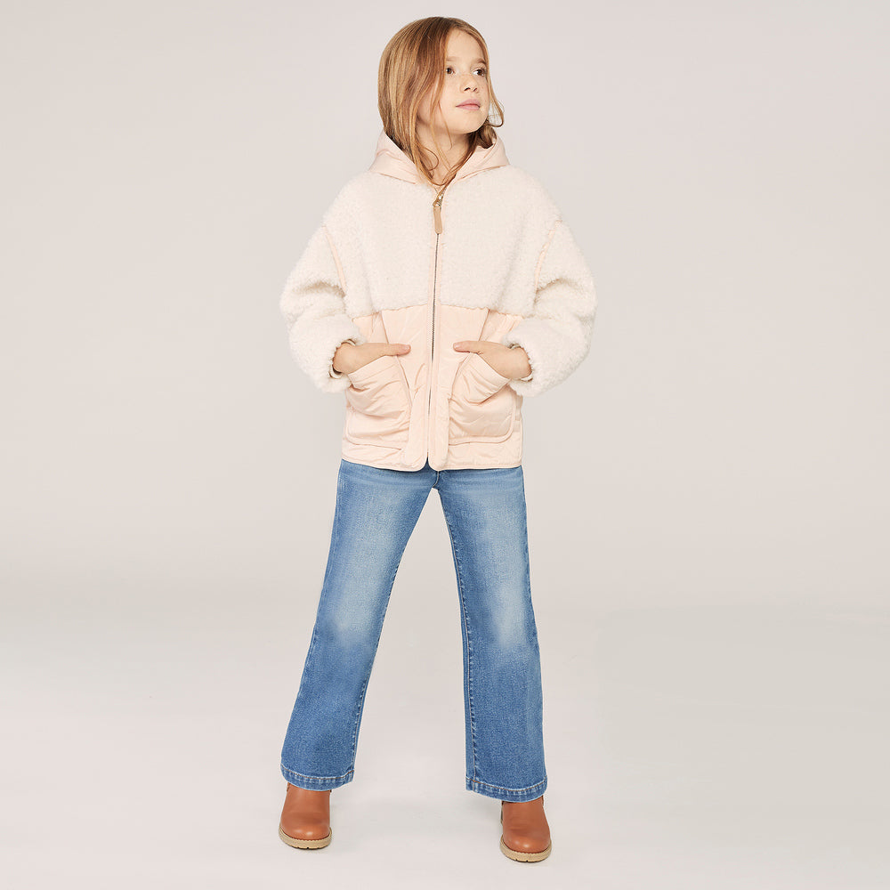 Girls Pink Padded Jacket