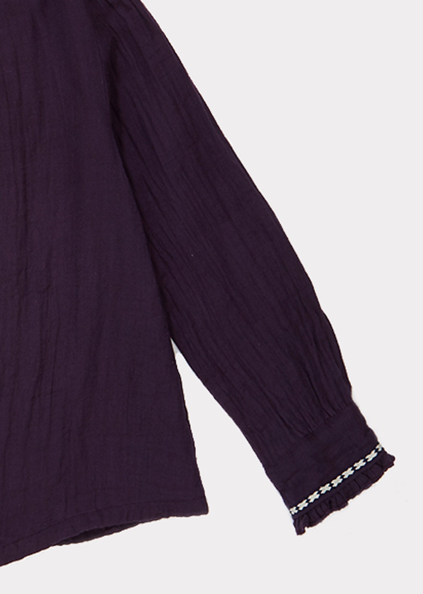 Girls Purple Cotton Blouse