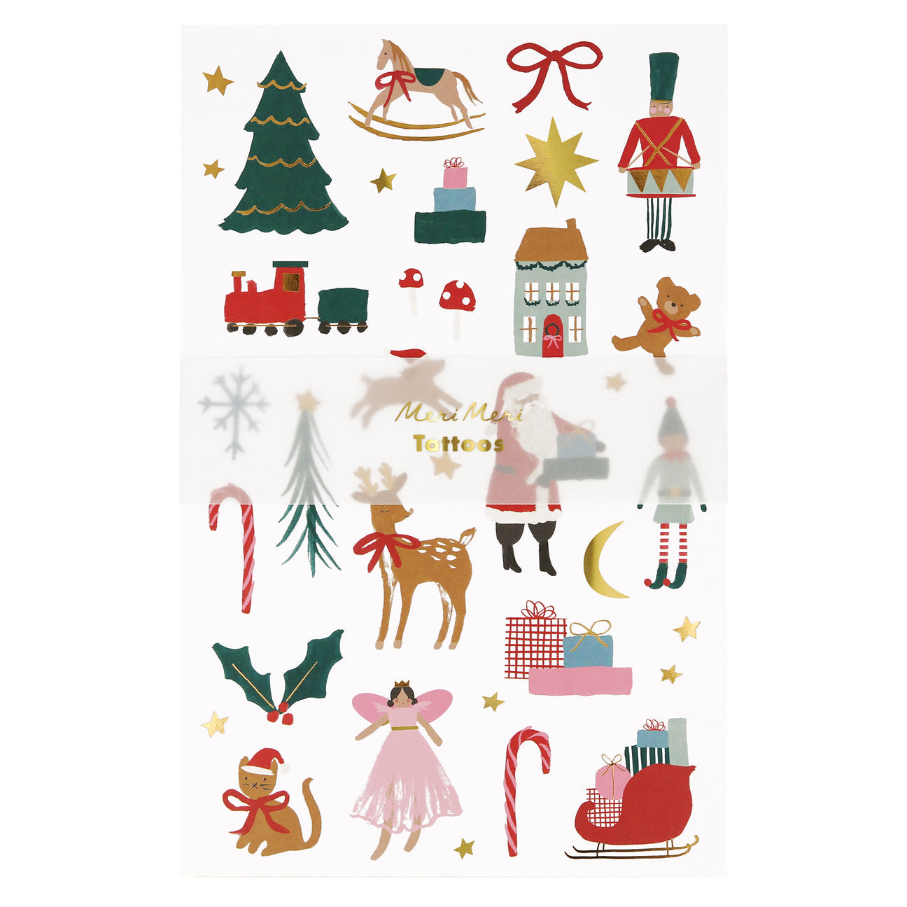 Christmas Tattoo Sheet (2 Pack)