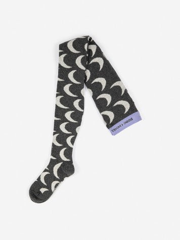 Girls Dark Grey Cotton Tights
